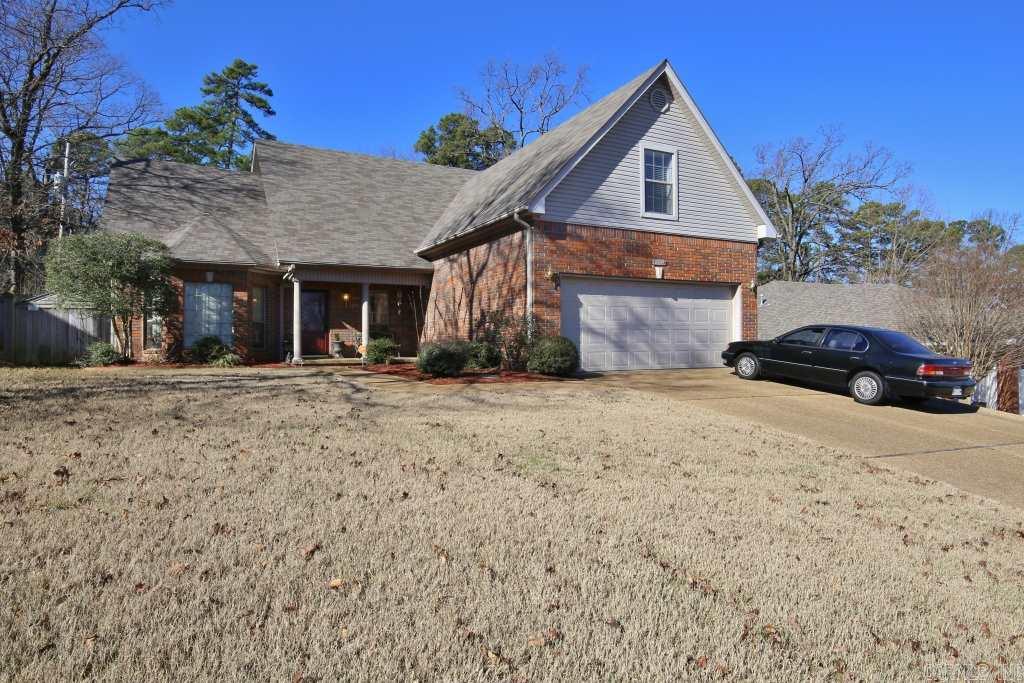 Lovely traditional family hm in Don Roberts Elementary school district. Eat-in Kitchen has been updated in 2015 w/new ss appliances, granite counters & tile backsplash. Large family rm w/gas starter fireplace, separate dining rm/office, laundry rm, half bath & master suite on main level. Two good size bedrms w/great large closets, bath & large bonus rm (could be 4th bedrm) upstairs. Fenced backyard w/patio backs up to wooded area. Great location down the street from eating, shopping & movies.  Come See!