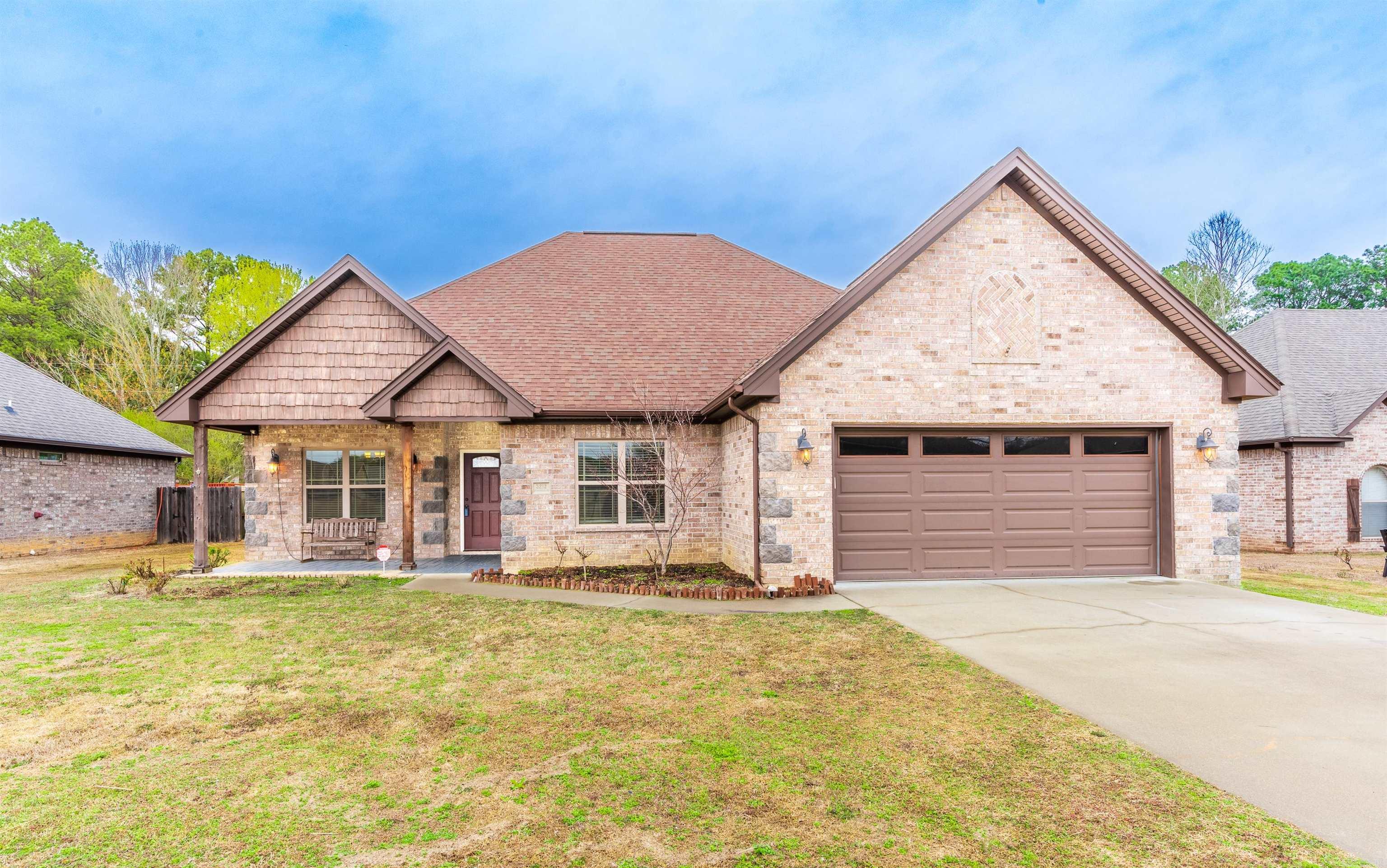 Find yourself charmed by this spacious and peaceful home set back from the bustle, but convenient to everything, including the Searcy Country Club just a golf cart drive away. With generous bedrooms, including a master suite with walk-in closet that doubles as a safe room, and brand new massive tile shower, this home is filled with thoughtful updates. A breakfast bar in the kitchen and a formal dining room provide plenty of meal space, and the large living room open to the kitchen area will no doubt become a favorite gathering spot. Don't miss the tree lined, fully fenced backyard.  Inside of the home was painted March 2023! Shower glass and door have been installed since photos were taken. Call and tour this lovely home today! Square footage approximate, please measure.  Agents See Remarks.