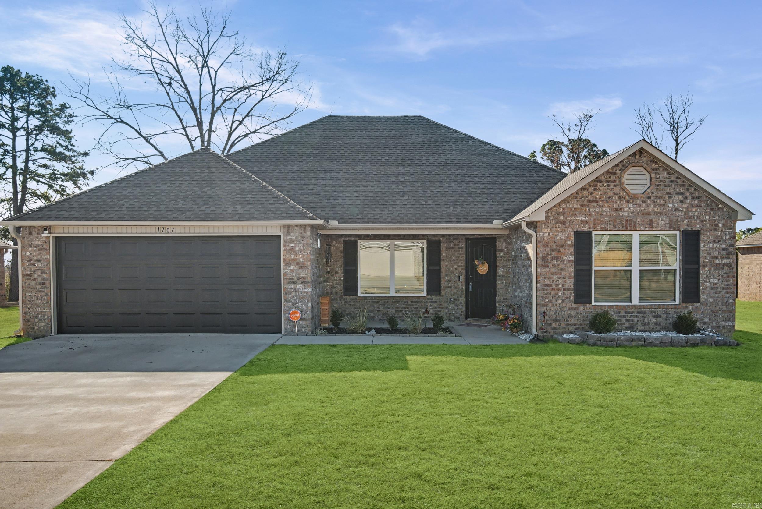 Like-new home built in 2024 and exceptionally well maintained. This property features a stunning custom LED fireplace that serves as the focal point of the living area. Offering four bedrooms—or the option of a home office for added flexibility—this home easily adapts to your needs. A security system provides added peace of mind, and a wood privacy fence enhances comfort and privacy. Don't miss the newly added patio with fresh new landscaping around it. This home is truly move-in ready!