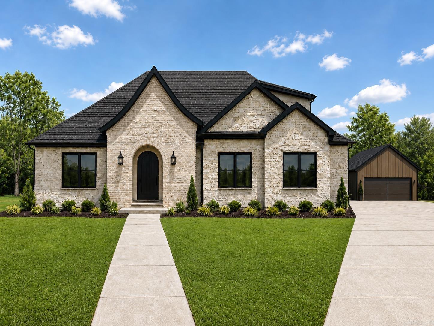 Come explore this beautiful country farmhouse-style home, featuring four bedrooms and two bathrooms on the main floor, plus a bonus room upstairs complete with its own bathroom. The elegant exterior showcases a charming mix of brick and stone, setting the stage for the warm interior.  Inside, you’ll find hardwood floors throughout, complemented by stylish tile in the bathrooms. The kitchen boasts stunning quartz countertops and a generous walk-in pantry, perfect for any gourmet cook. The master suite includes a luxurious soaking tub, a walk-in shower, and ample walk-in closet space.  Additionally, there’s a fantastic 20 x 30 shop on the side of the house, providing extra storage or workspace. Situated on a lovely .40 acre lot, this home offers the perfect blend of comfort, style, and functionality. Come and envision your life in this charming farmhouse!