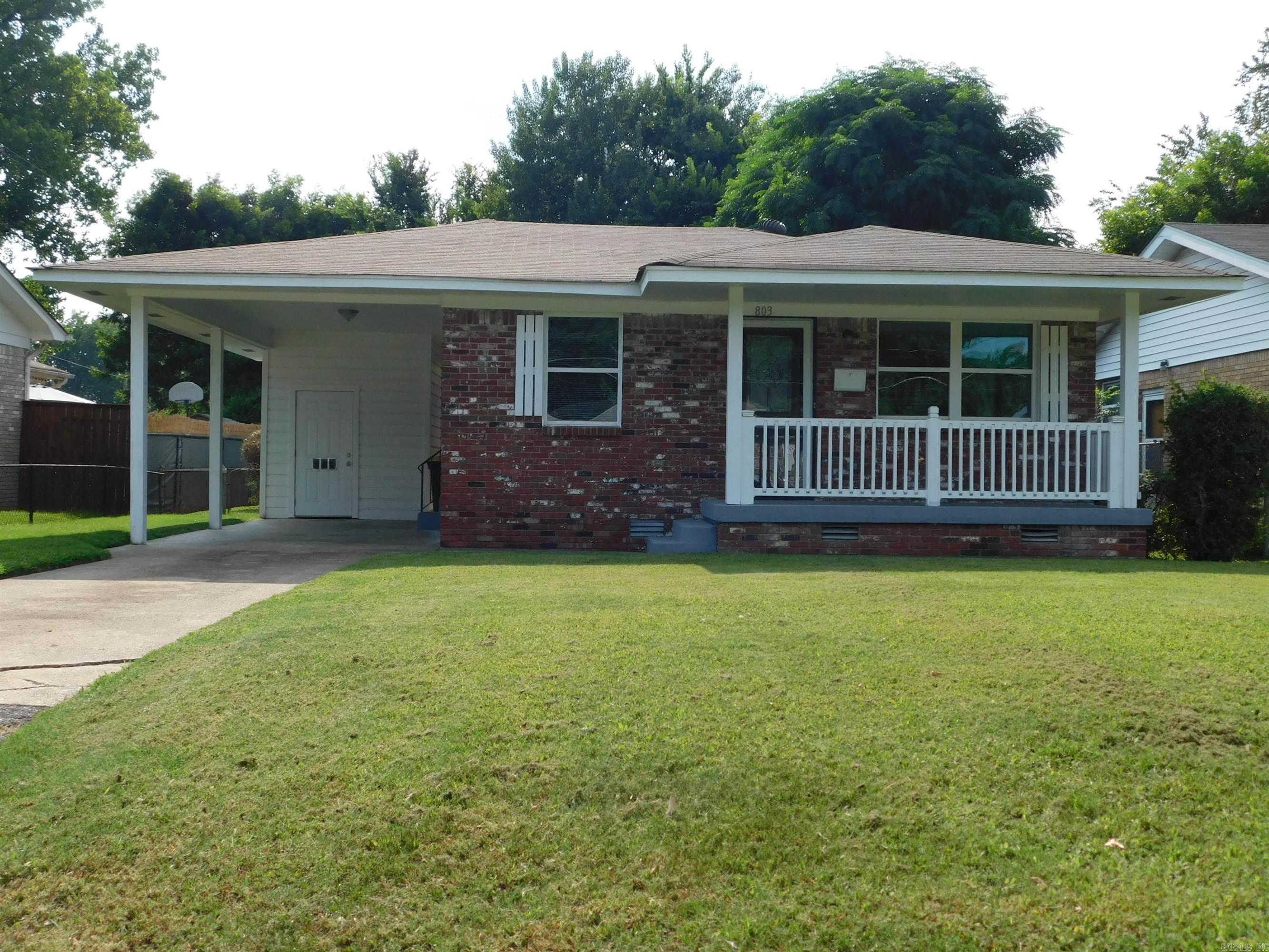 Be the first to live in the nicest, fully renovated in the area! Open kitchen/living/dining area with new stainless appliances, new cabinets, granite countertops, tile backsplash, tile & wood floors throughout. New windows, doors, light fixtures, ceiling fans, HVAC, & insulation. 1 & 1 1/2 baths with everything new! W/D connect in large laundry room. Beautiful lawn w/fenced back yard & storage building. $1100.00 mo. + S.D. Marshall Peters & Associates 501-414-8340