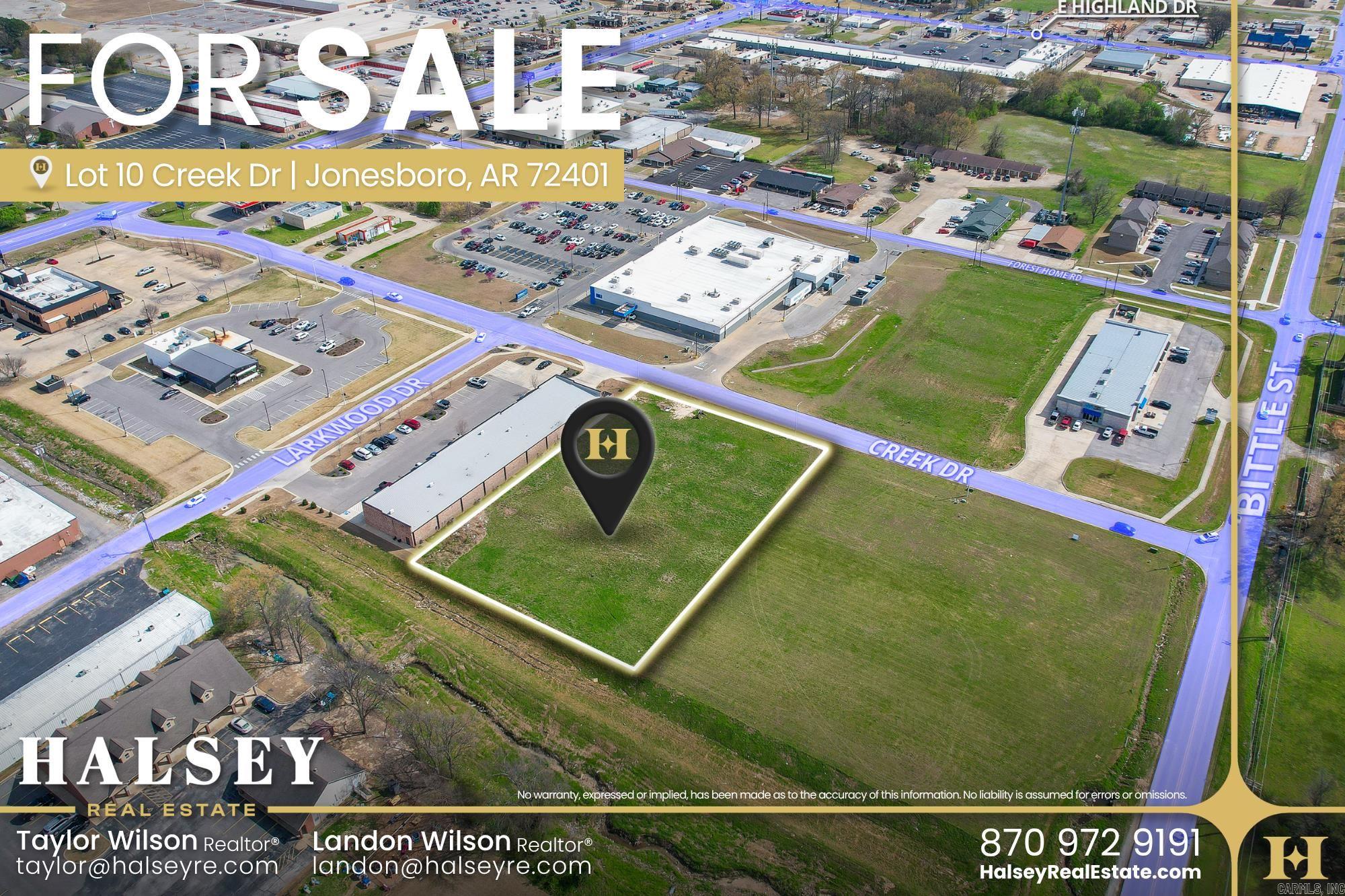 This parcel in Jonesboro, Arkansas offers a prime opportunity for future development in one of Northeast Arkansas's most active and steadily growing markets. Its location provides convenient access to city amenities and major corridors, making it well-suited for a variety of potential uses, subject to zoning and planning approvals.