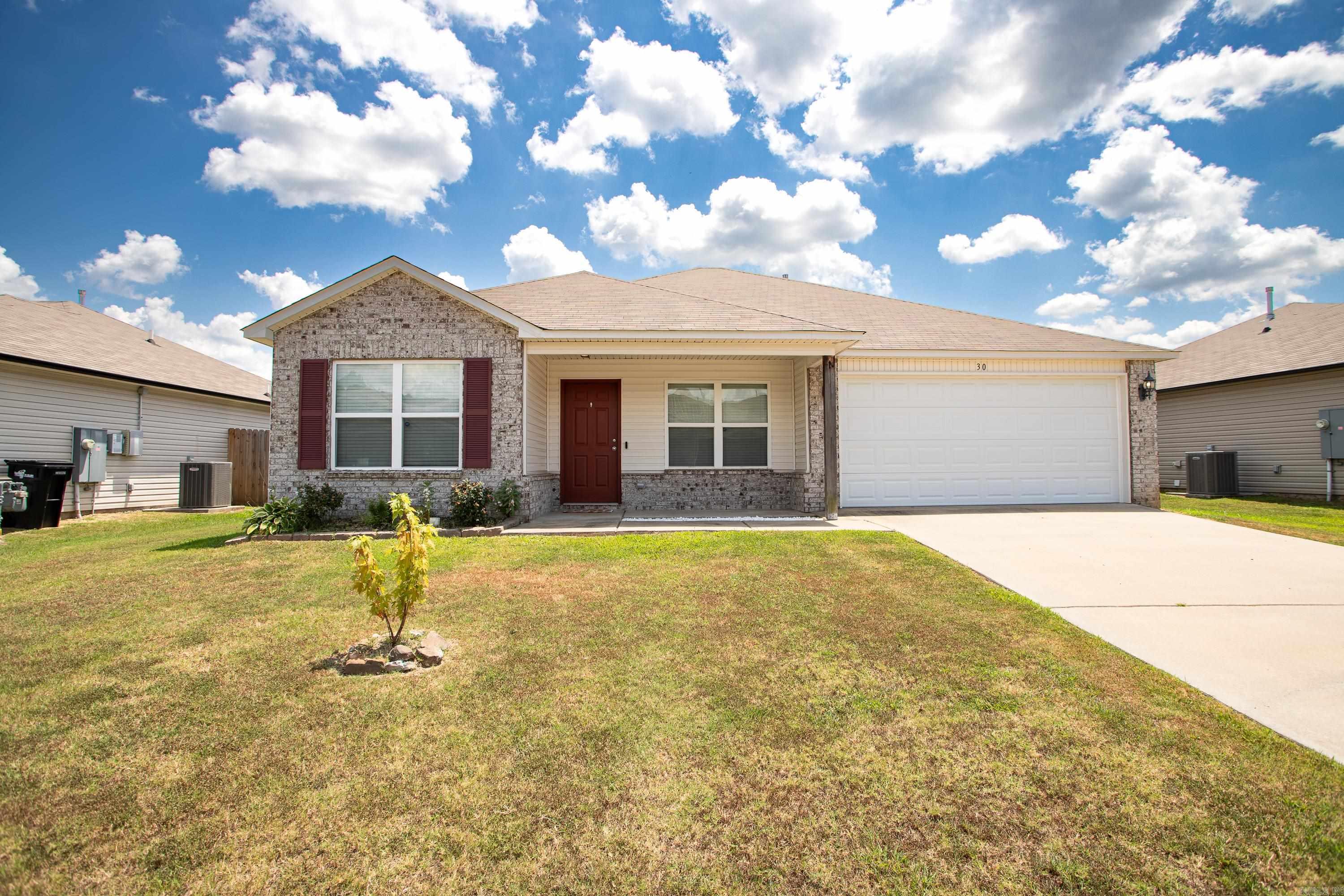 Built in 2021, this well-maintained 4-bedroom, 2-bath home offers approximately 1,532 square feet of comfortable living space with a functional layout that's perfect for everyday life. The open-concept living, dining, and kitchen areas provide a welcoming space for gathering with family and friends, while the split-bedroom floor plan offers added privacy for the primary suite. Step outside to enjoy the spacious backyard with plenty of room for anything! Whether you're a first-time homebuyer, looking to downsize, or simply searching for a newer home with modern finishes, this property is ready for its next owner. Conveniently located with easy access to Conway and Greenbrier, this move-in ready home offers the perfect blend of comfort, convenience, and value.