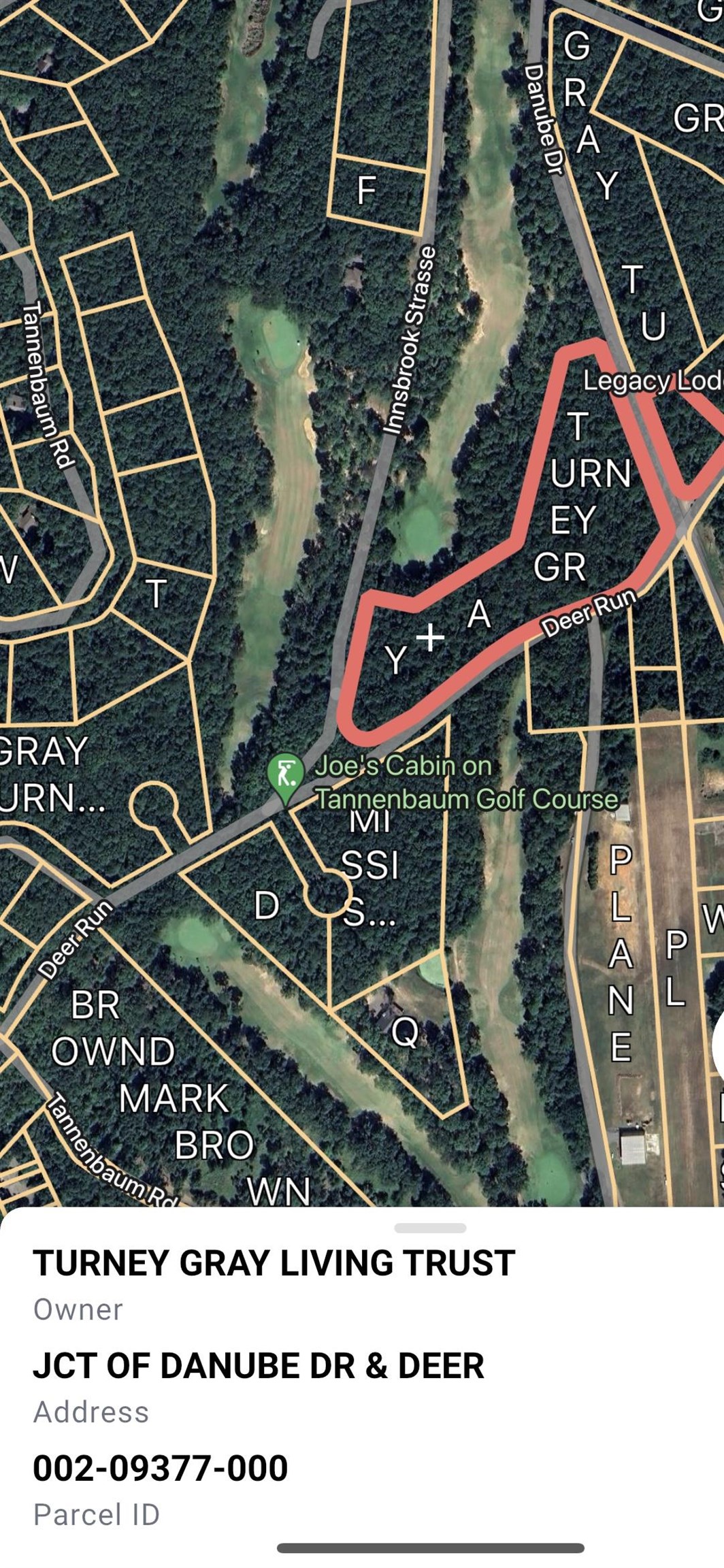 Lot 327 in Tannenbaum Subdivision backs up to golf course & located on Danube Rd.  Annual dues only $500 per year & you have access to the TPOA Park with Picnic Pavilion, outdoor stone fireplace, grills, Pickle Ball Court, & Tennis Courts. Tannenbaum Golf Course is also close by (dues do not cover playing the course)