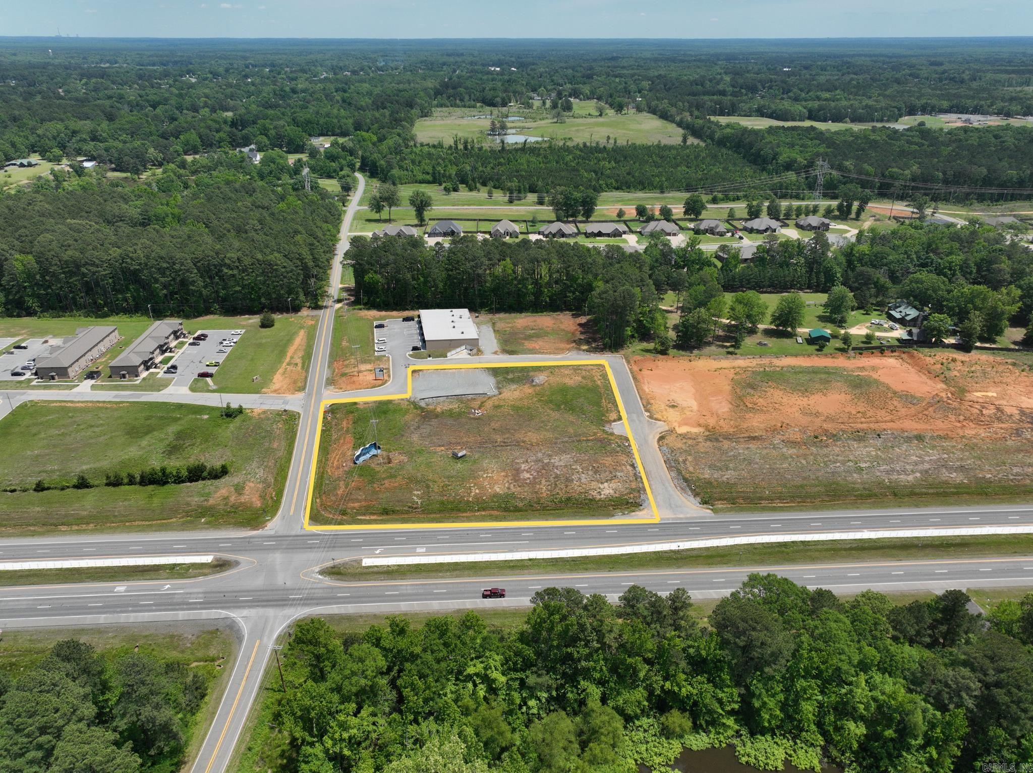 1.6± acre corner commercial lot available in Sheridan, Arkansas with direct frontage along US-167 / Sheridan Bypass. This highly visible site sits at the entrance to Shoemaker Road and adjacent to an established retail center, offering exceptional exposure and accessibility. The property is well suited for a variety of commercial uses including retail, restaurant, office, or service-oriented development. Its corner position and highway frontage make it a standout opportunity in a growing commercial corridor.