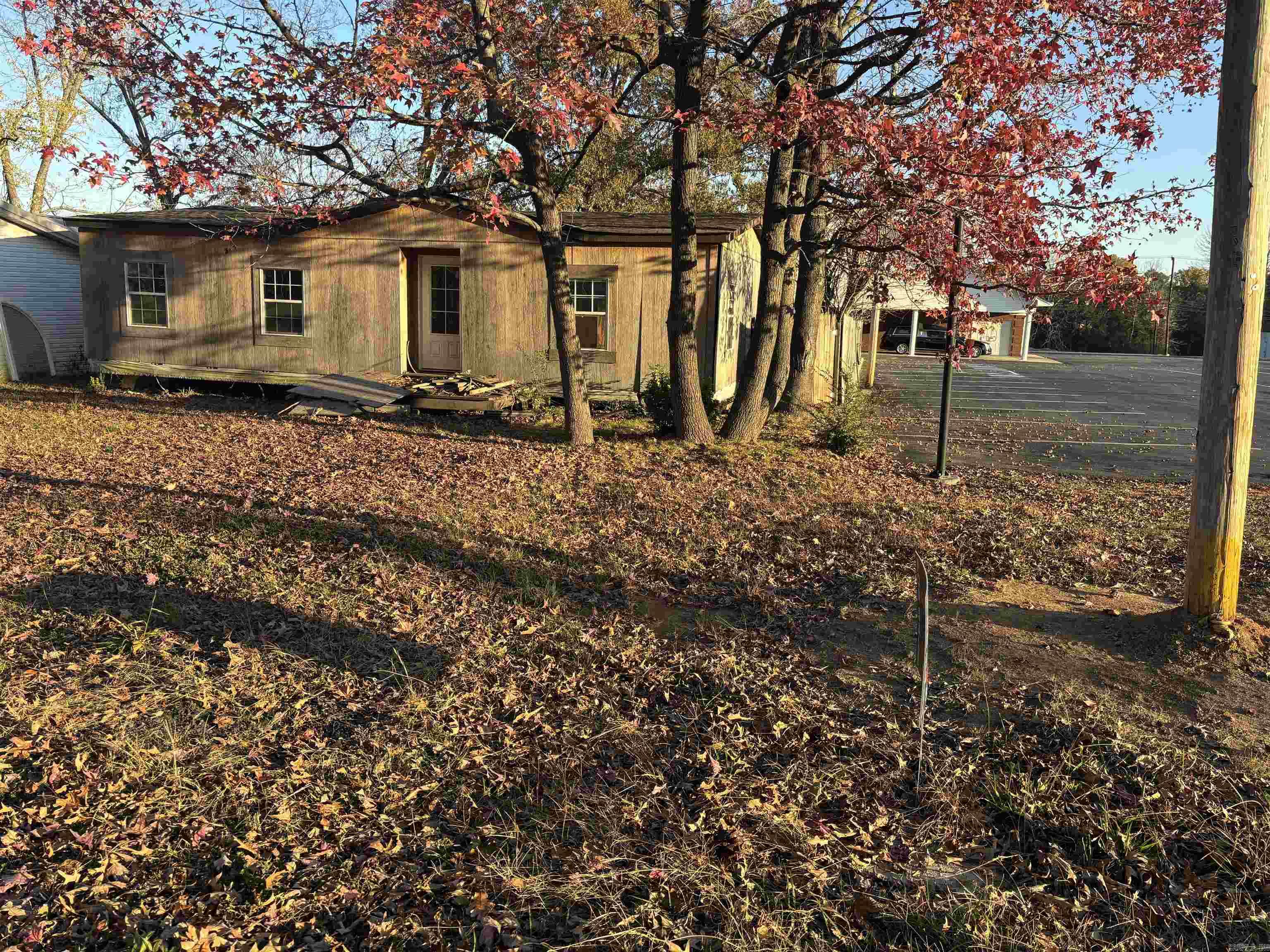 Centrally located in the city of Cabot .17ac residential lot (could possibly be rezoned commercial)  Has a double wide mobile home on it at no value!
