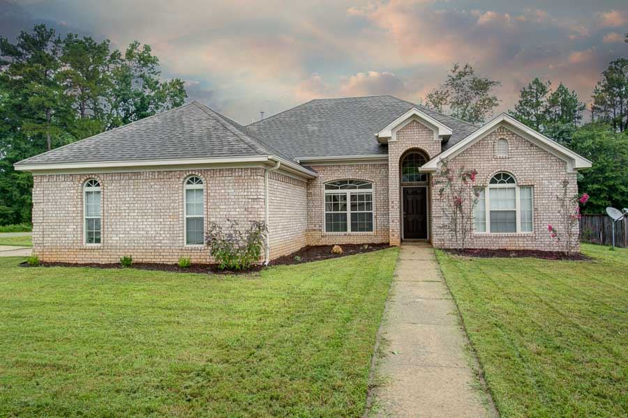 Great three bedroom home in Bryant School district.  Beautiful open floor plan. Corner lot.  New carpet and some paint.  Kitchen has maple cabinets and great tile counter tops.  There is a large formal dining area.  The master bedroom has a trey ceiling and a great master bathroom with double sinks, a nice whirlpool tub and separate shower.  The master closet is over-sized with lots of built-ins. Third bedroom has a vaulted ceiling.  There is a nice covered patio. Very quiet location!