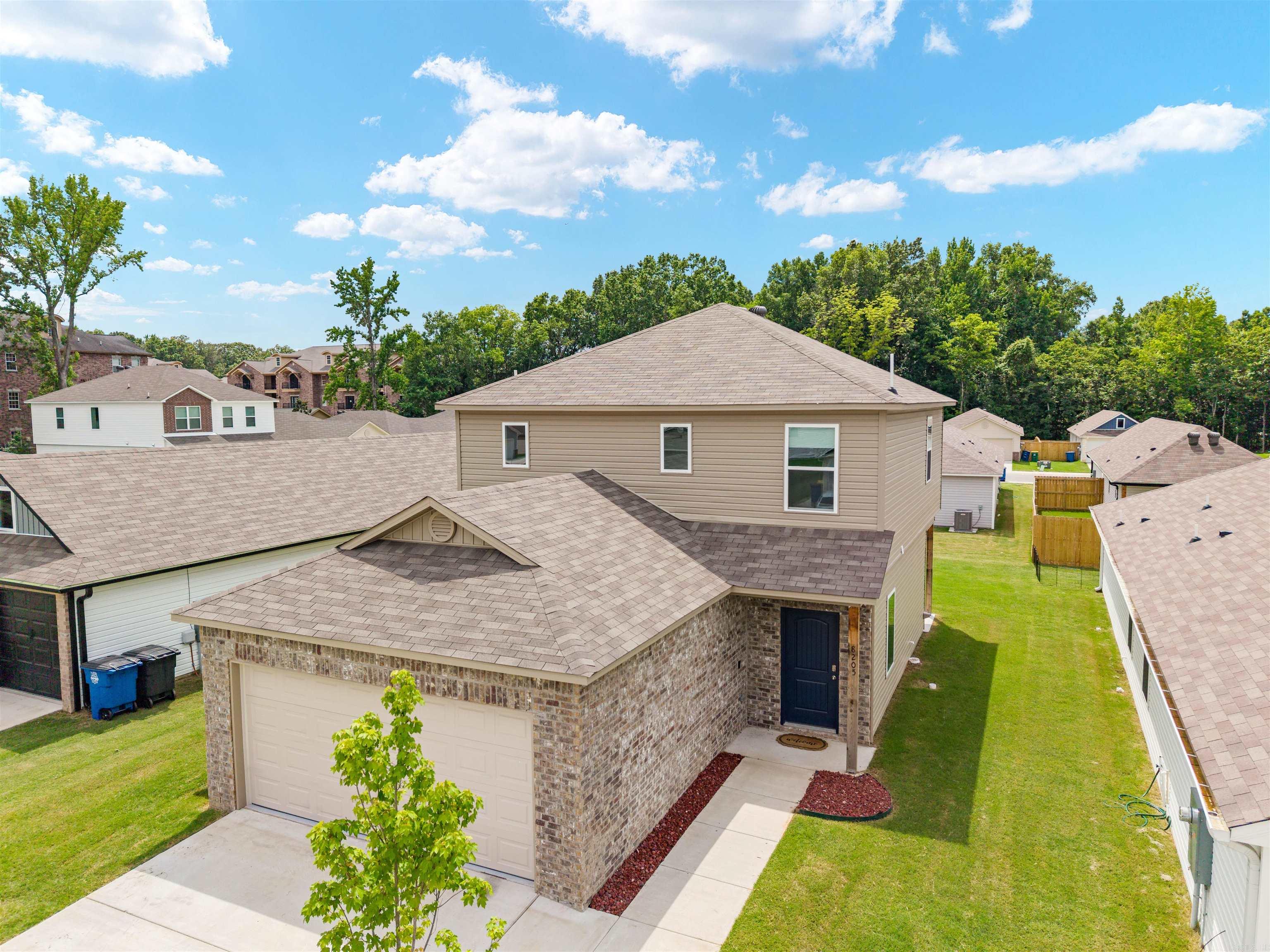 8205 Stacey Lane offers something a lot of buyers are looking for right now: a newer home with a layout that simply makes sense. Built in 2025 and located just minutes from Maumelle, this two story home features 3 bedrooms, 2.5 bathrooms, and over 1,500 square feet designed around everyday living. The main level is open and connected, with the kitchen, dining, and living areas flowing together naturally, making it easy to host friends, keep up with family, or simply enjoy having everyone in the same space. Upstairs, all three bedrooms are located on the same level, creating a practical setup for families while still giving everyone their own space. The carpeted second floor adds a comfortable, cozy feel, and the primary suite offers a quiet retreat at the end of the day. Outside, you'll find a two car garage and a location that puts you close to Maumelle while still enjoying the feel of a growing, well-kept community. If you've been searching for a move in ready home with modern finishes, functional space, and a location that's convenient without feeling crowded, this one deserves a look.