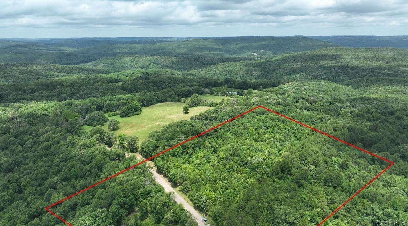 Rare opportunity to own 20 acres of mature Ozark hardwood forest in Clinton. This lush, fully wooded tract offers sweeping mountain views, exceptional buildability, and direct frontage on well-maintained Brock Road. Petit Jean Electric power poles run directly along the lot boundary (south). Municipal water line managed by Van Buren County Water Authority runs along Brock Road (west). Buried fiber optic internet also available at the road. Over 80 percent of the property is buildable — exceptional for this region. No FEMA flood zone. Minimal wetlands coverage. Updated survey in progress. This property is scheduled for a 3-lot subdivision by end of July 2026. Purchase the entire 20 acres now at a pre-subdivide price before individual lots hit the market. Perfect for a private retreat, hunting camp, cabin homestead, or investment. Abundant deer, turkey, and wildlife throughout.