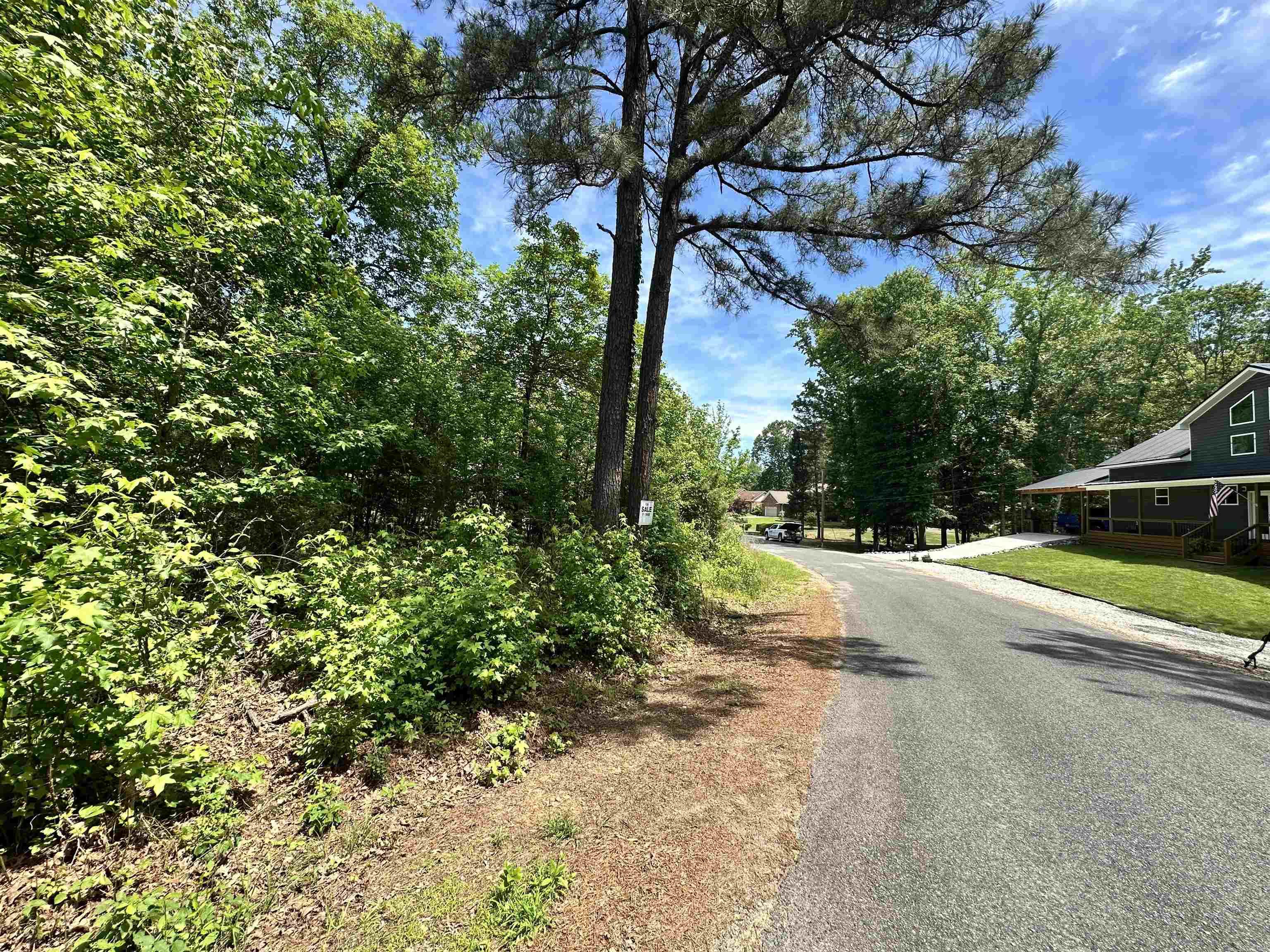 Beautiful, corner lot with views of Lake Catherine! Almost 1 acre of wooded land perfect for building your dream home.  Amenities include an 18 Hole PGA sanctioned golf course, clubhouse with restaurant, banquet room, Olympic size swimming pool, and tennis/pickleball courts.