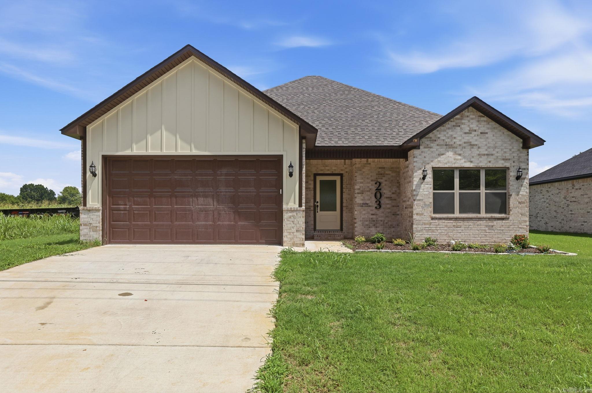 Welcome to this quality-built new construction home in one of Beebe’s newest subdivisions. Offering approximately 1,508 sq. ft., this home is designed with an affordable price point in mind while still delivering the finishes, layout, and craftsmanship buyers are looking for. Features include an open living area, spacious kitchen, split floor plan, tray ceilings, generous storage, and a 2-car garage. Conveniently located near town with easy access to US-67/167, this home is a great opportunity to own brand-new construction in a growing area. Completion details and final finishes to be verified.