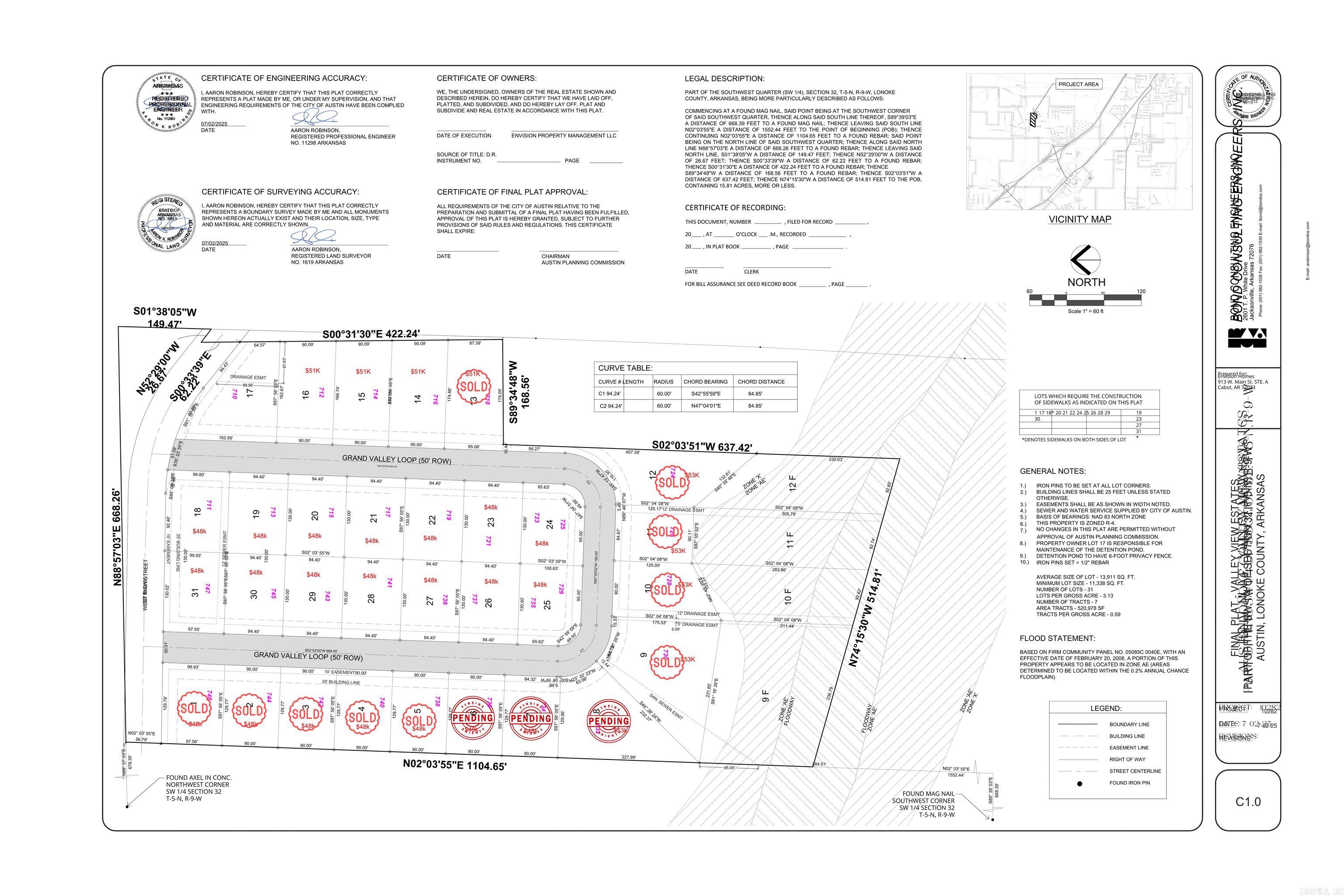 Lot 14 of Valley View Estates - Welcome to an ideally located NEW subdivision in Austin, AR - Located within the Cabot School District. This subdivision has a minimum square footage of 1,700 sq ft and will feature quality built homes. The ideal location is 1-2 min off 67/167/I57 and is also within 2-min of the newly built Cabot Pre-K campus too! Not to mention being within less than 10-minutes to dining, shopping, schools, and the ever growing in popularity, Game Time at The Grounds sports complex! Do not forget you can also be golfing in 10-minutes too at one of two of Greystone's Golf Courses! We have builders for you too!