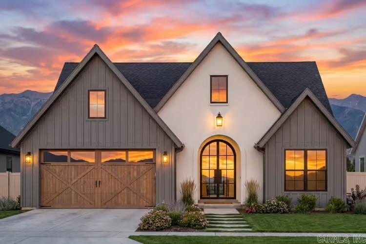 New Construction on Lake Hamilton — Lot 17, Pennington Point  Welcome to Pennington Point, one of Hot Springs’ most sought-after new lakefront communities on Lake Hamilton. This to-be-built 4-bedroom, 3-bath home offers 2,000 sq ft of thoughtfully designed living space with a transitional French country exterior blending contemporary, cottage, and New American influences.  Step through the foyer into a dramatic two-story great room that sets the tone for the entire home. The open-concept layout flows effortlessly between the living room, dining area, and kitchen — ideal for entertaining or everyday family life. The kitchen features a spacious butler’s walk-in pantry for extra storage and prep space.  The primary suite is privately located on the main level with its own ensuite bath and generous closet space, while secondary bedrooms are arranged in a split layout for added privacy. Enjoy Arkansas evenings on the expansive rear porch, perfect for relaxing or hosting guests.  Additional highlights include a 2-car attached front-entry garage (478 sq ft), 9’ ceilings, monolithic slab foundation, and quality stick-frame construction.