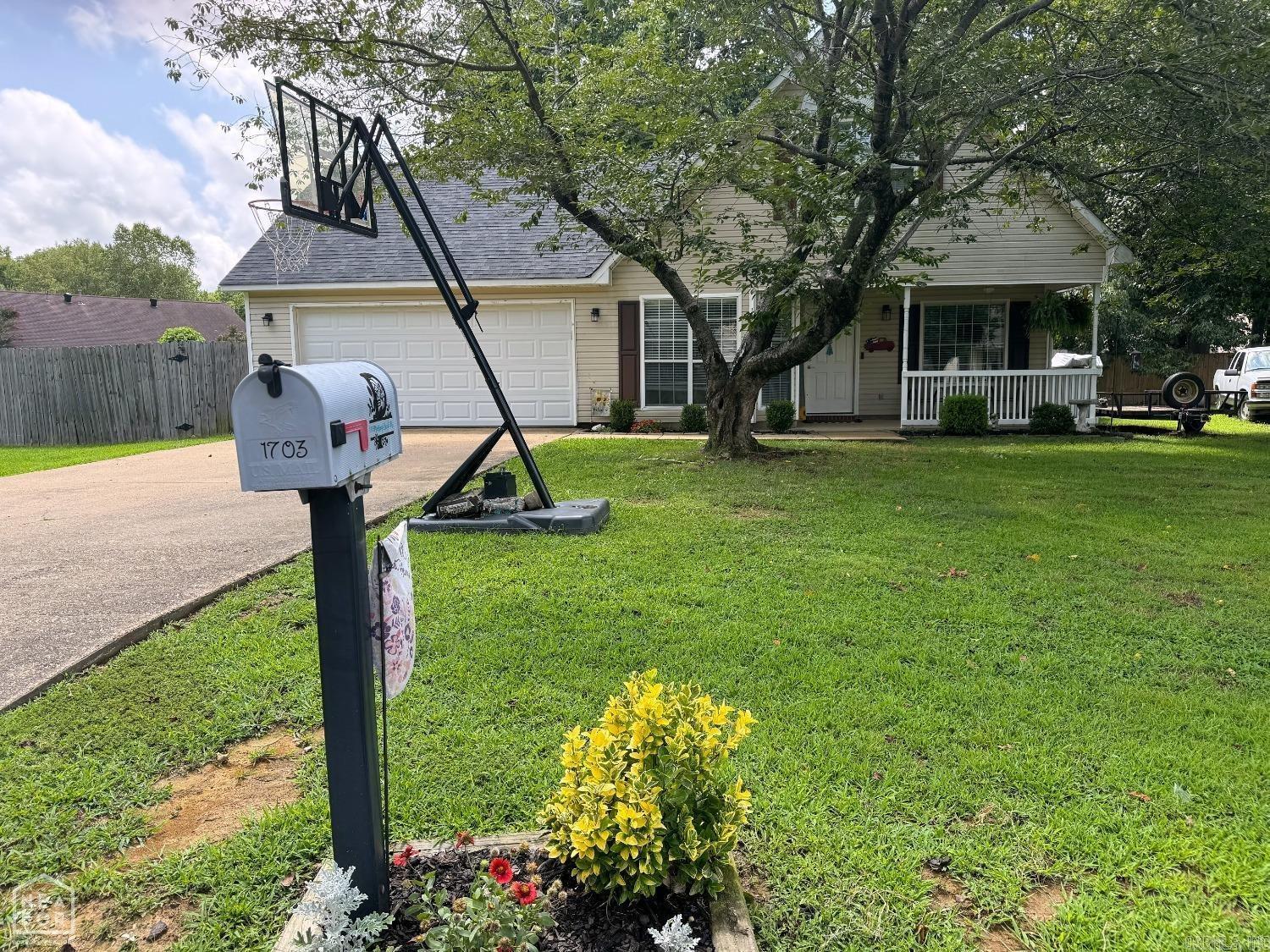 Quiet dead end street. Cottage style. Great condition. Roof replaced in 2017. HVAC replaced 2022. Garage door replaced 2023. Water heater replace in 2017.Covered Patio and uncovered patio area. Great shade trees front and back. Above ground pool can remain or sellers will remove. Master on the main level-fits kings size bed. Two large bedrooms upstairs with multiple walk in closets for storage. Laundry room. Two car garage.