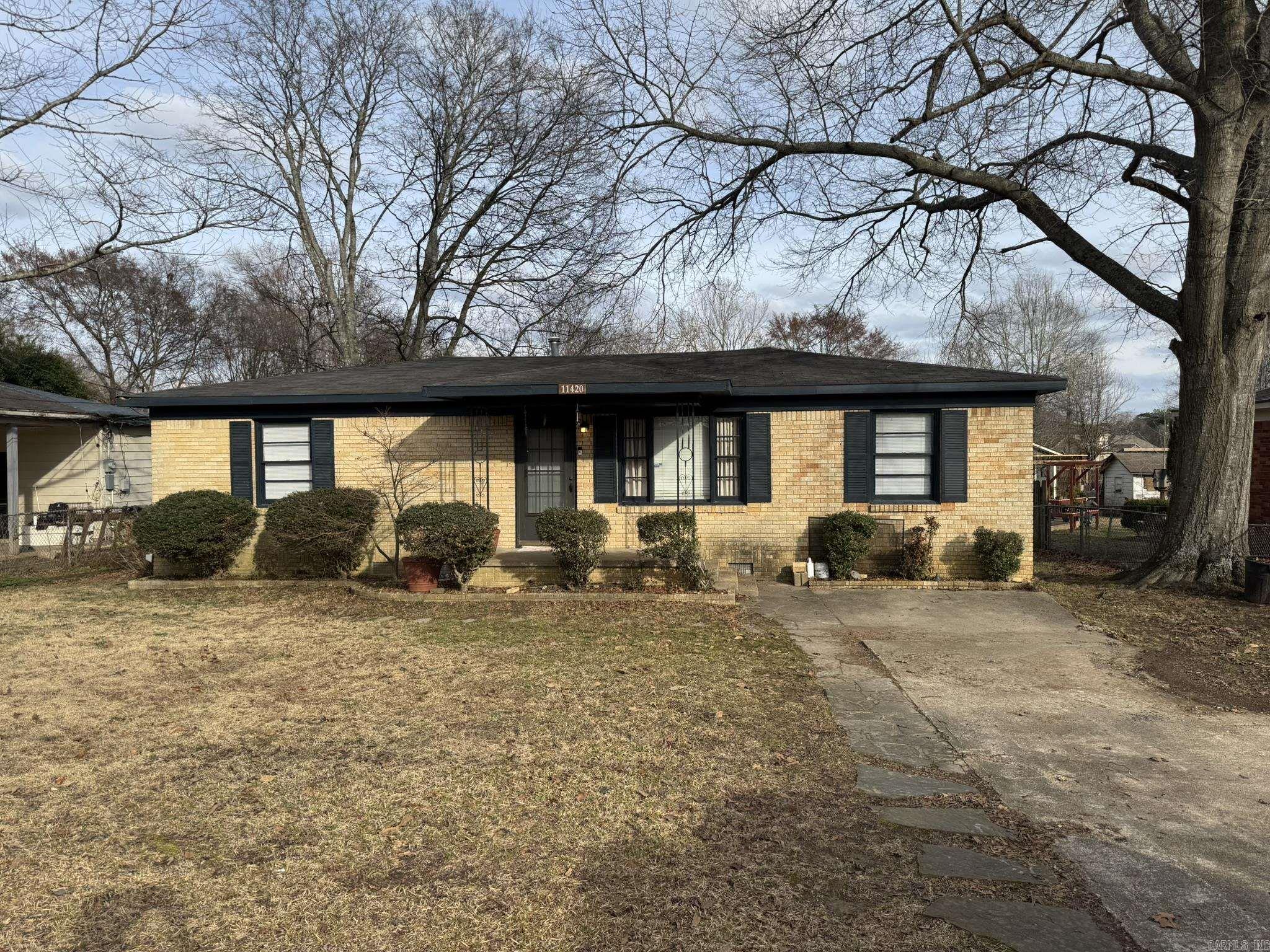 Let's take a look at this charming move in ready home.  MUST SEE this 3 bedroom 1 1/12 bath on .49 acre. In a great neighborhood close to I-40 (1 Mile) Bryant, Benton just minutes away, shopping, restaurants, entertainment.  This home has had several updates done including, sheetrock, New HVAC In Sept. 2025, the roof was replaced about 12 years ago. New meter Loop, Electric panel, New LVP flooring in some rooms. New paint. new doors, Original Hardwood floors in bedrooms and kitchen.  Front yard has sprinkler system installed. (Rain Bird) Fenced in back yard with lots of room to run. The back yard has lots of Bamboo that you could keep for privacy or cut down. Yard runs deep behind this home. Safe neighborhood.  Make this your new home at a GREAT price listed under $150,000   Hurry this will go fast. call listing agent/ or your agent for private showing and get your offer in quick. SEE AGENT REMARKS
