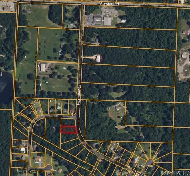 Residential lot for sale in SW Little Rock on Foxmoor Dr.  Seller does not have a survey