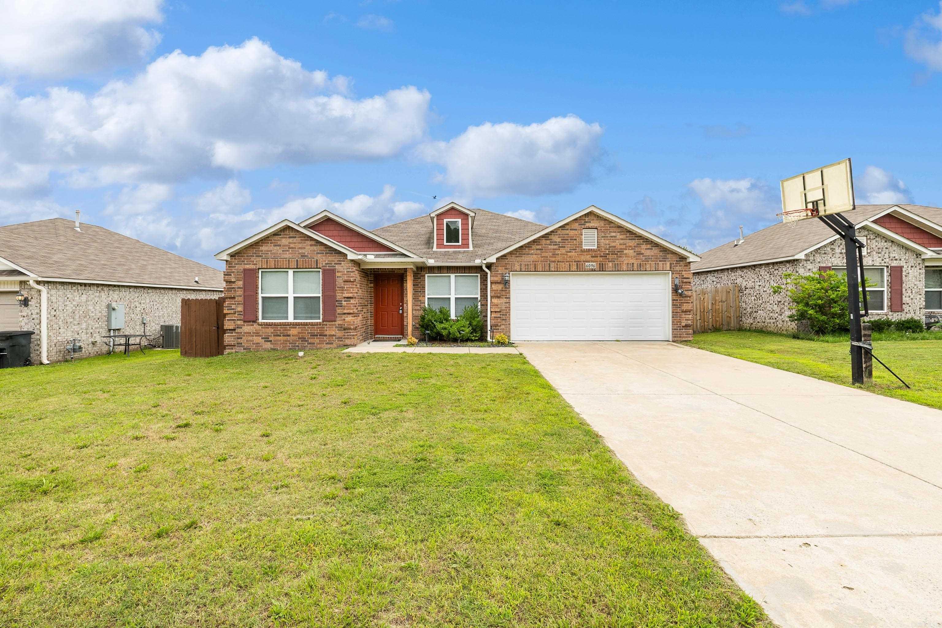Welcome to 6096 Saddle Hill Drive. Fresh paint welcomes you in this terrific home. With an open floor plan, large living are with vaulted ceiling, eat in kitchen with a breakfast bar, 4 beds and 2 full baths this one is a box checker! The spilt floor plan offers a spacious primary retreat with a large ensuite bath, vanity with a built in makeup area and walk in closet. Backyard has concrete patio perfect for those spring and summer evenings, or a surface for an above ground pool, leaving plenty of space to play! Come see this one today!