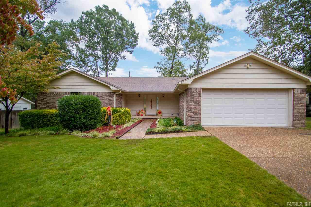 This well maintained home sits in the heart of Bryant on a large lot in a cul-de-sac! Home is in great condition and offers 3 bed 2 bath, large living room with vaulted ceiling, open dining space, laundry room, sunroom, 12x12 storage building, 16x16 workshop and an inground pool!