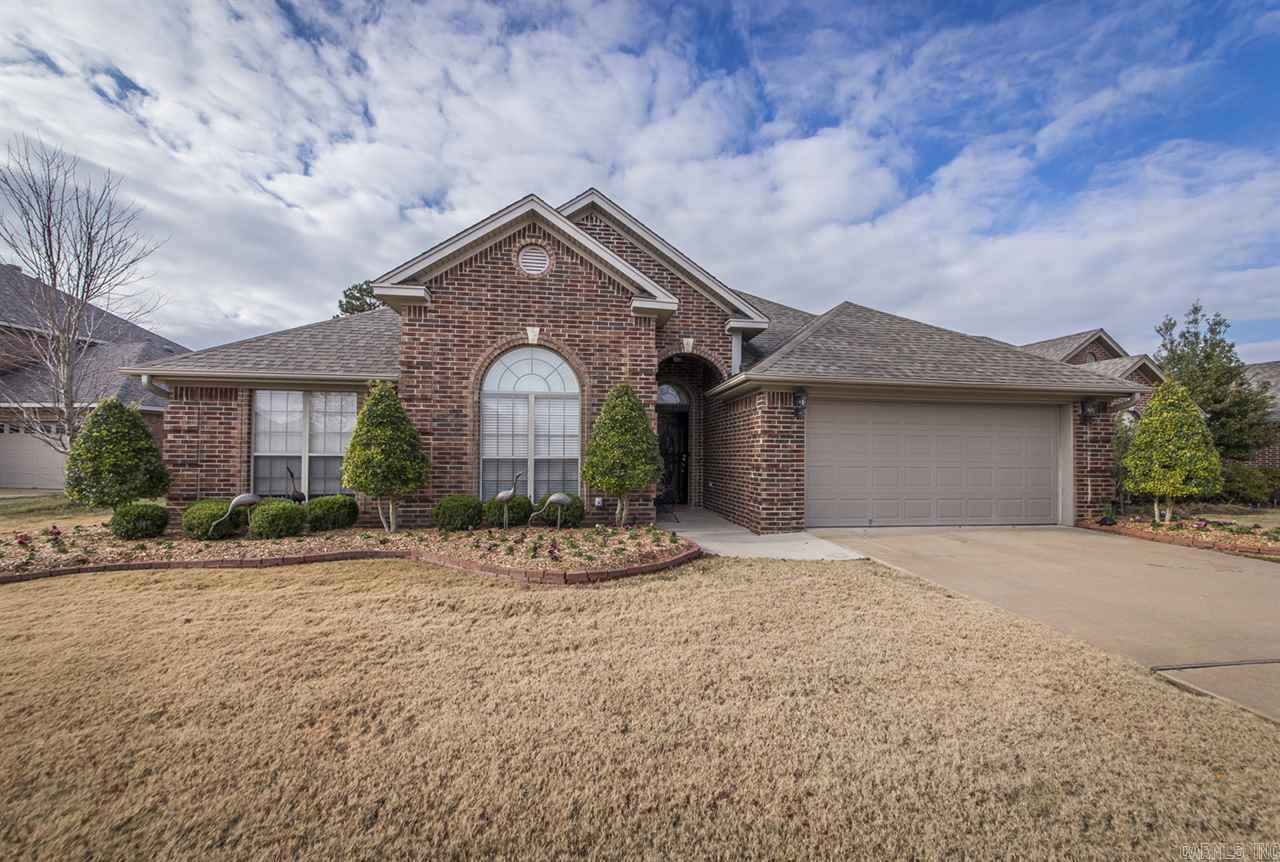 Immaculately maintained brick traditional home on cul-de-sac has every amenity! Elegantly appointed from the front portico to the covered back patio.  Large open living room with 14 ft ceilings, fireplace with gas logs and extra crown moldings. Eat-in-kitchen with breakfast bar and new fridge, separate dining area with lots of light from windows and french doors.  Large master bedroom and bathroom suite, large closets, laundry room, two car garage, floored attic, extra landscaping!