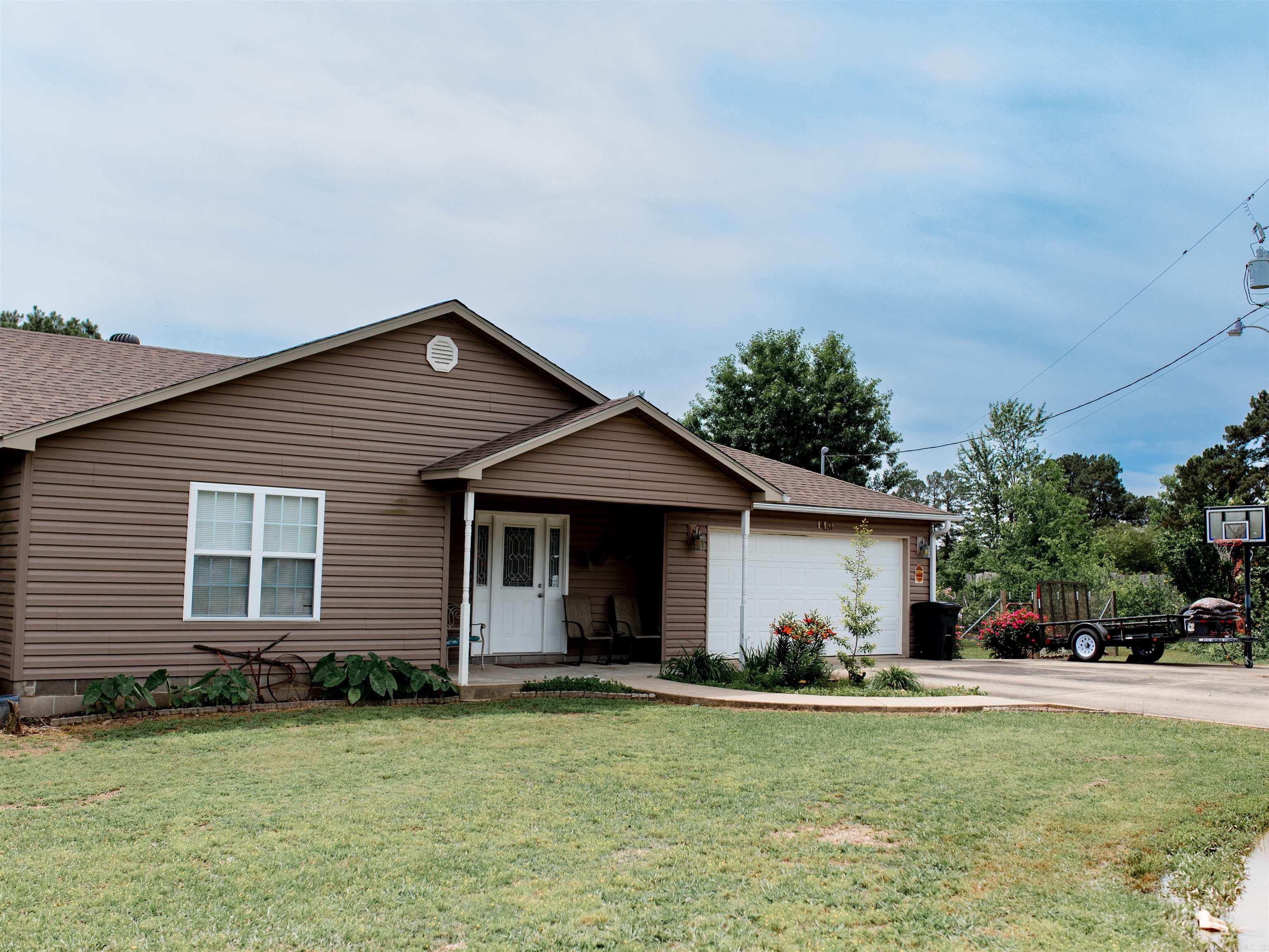 Nestled in a beautiful subdivision in Bismarck, this well-maintained 3 bedroom, 2 bath home with an additional office, sits on .74 manicured acres. The fenced back yard offers plenty of space to enjoy, along with a storage building that provides easy access to the back yard. Also a raised bed garden just ready for summer planting.  Relax on the covered back patio overlooking the lush lawn and seasonal flowering bushes.  The conveniently located laundry room is situated near bedrooms for added ease.  The spacious primary bathroom features a walk-in shower and a whirlpool tub, creating the perfect place to unwind.  Call for a showing today!