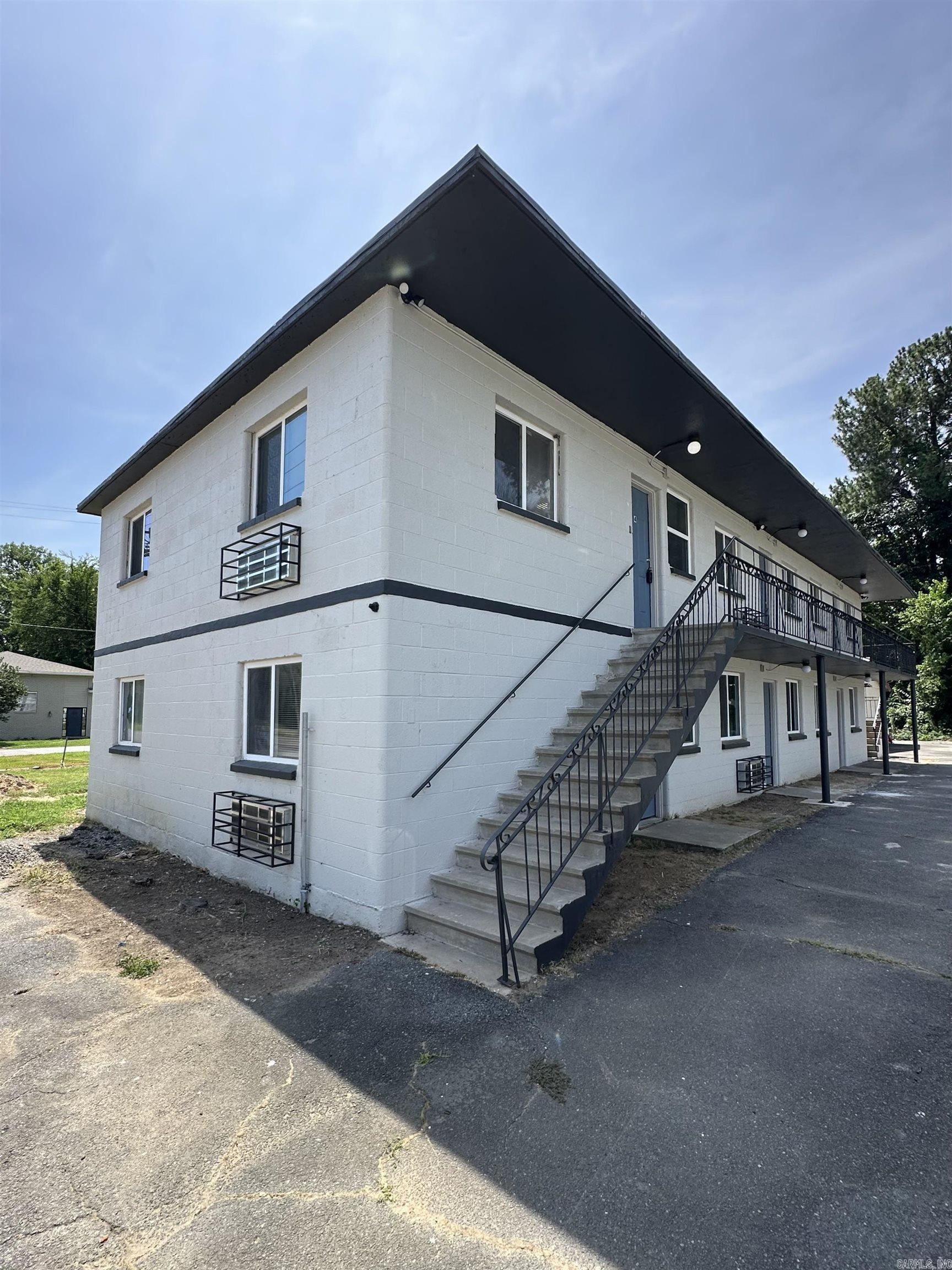 Here is a 6 unit Multi Family that has been fully updated within the last few years from all new electrical, plumbing, flooring, roof, paint, etc (From the Studs). This Multi family complex is located just a few blocks away from North Little Rock High and Pulaski Technical. All units are 1 bedroom 1 bath 100% occupied.   ***There is a additional lot and building that is included - This building/shop will be leased for 2 years that will increase the monthly cash flow.