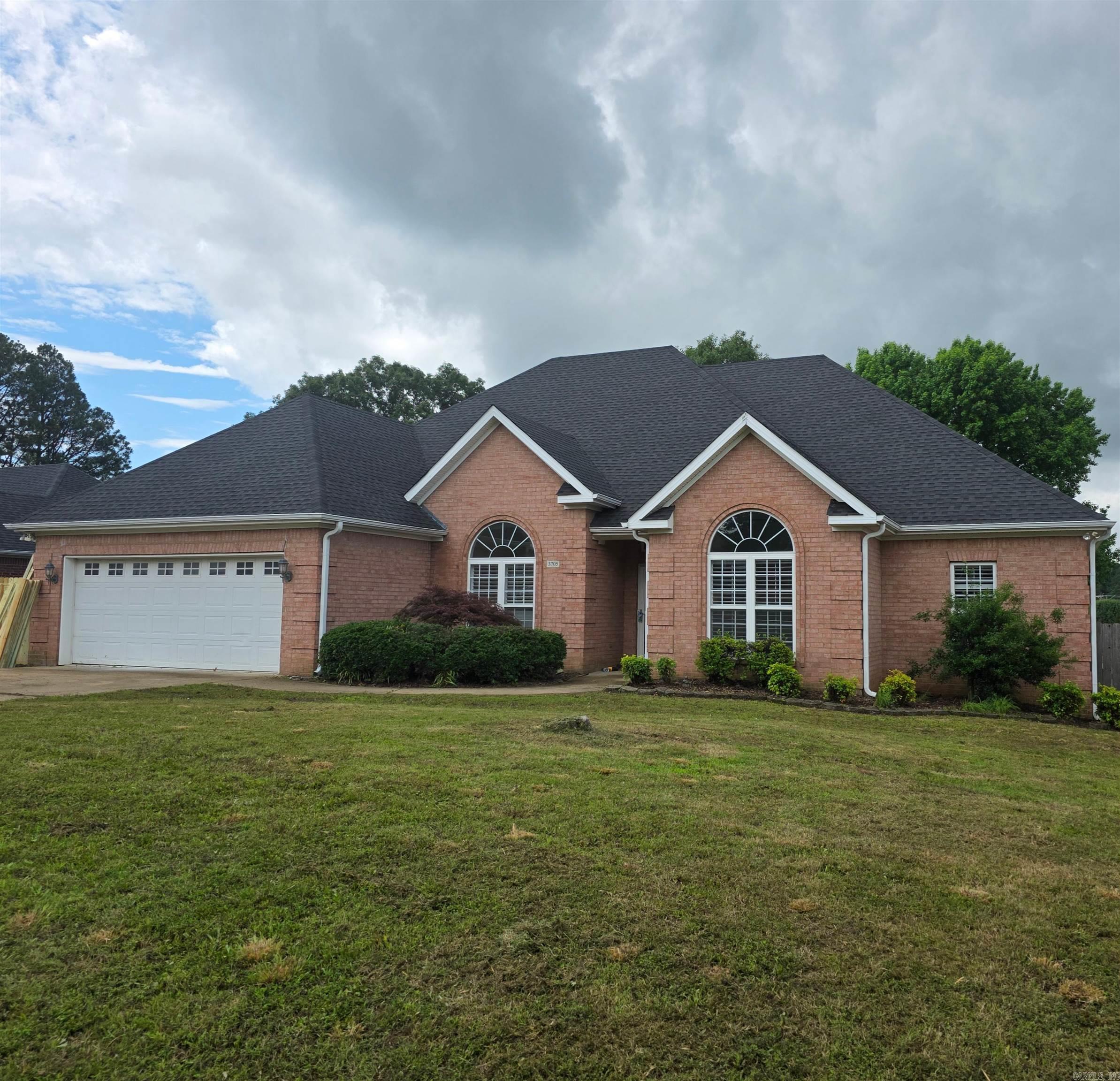 Four Bedrooms, 2 Baths and 2 Car Garage with a fenced in Backyard.  Floors have been redone with New Vinyl Plank Flooring, New Ceramic Tile and Freshly Painted., childrens room have carpeting, a Gas Starter Fireplace adds that extra element to this already Great Home. This house has a split floor plan, eat in kitchen with a Breakfast Bar and a formal Dining Room. A Slab Foundation. Built in 2007. A new roof was replaced in the last year or two.