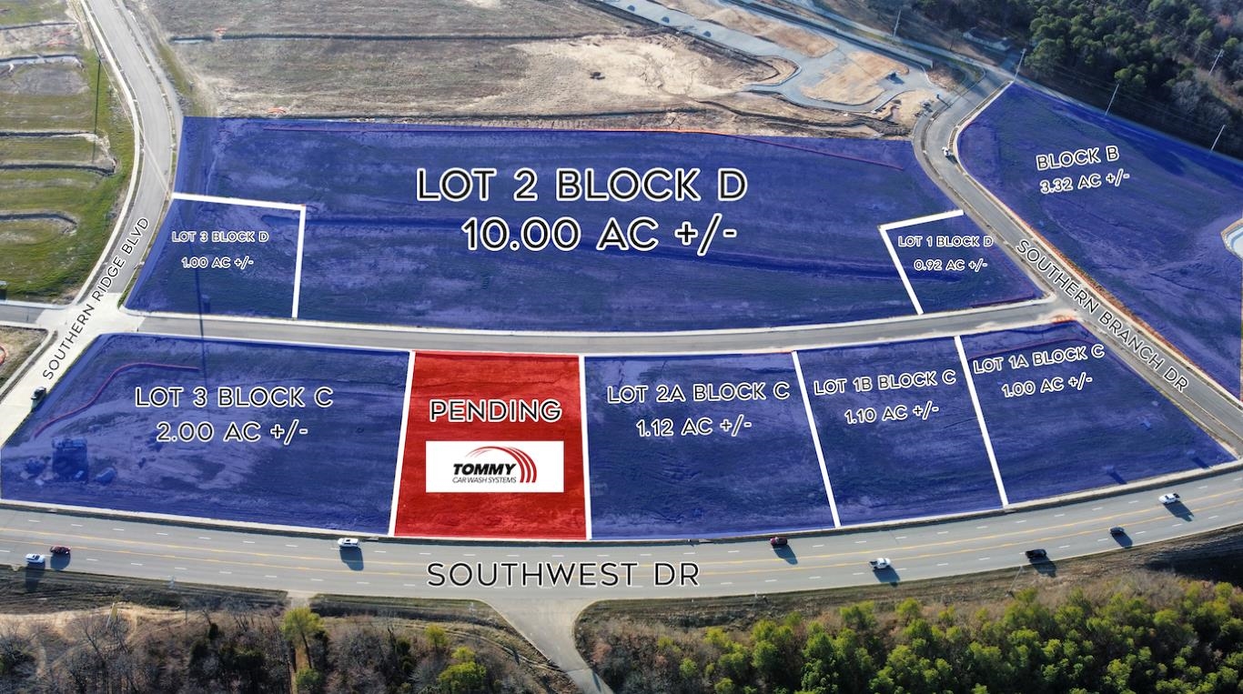 We are proud to share the steadfast progress on the exciting Southern Hills Development. Southern Hills is expected to increase and elevate the economy and the bright future of Jonesboro, Arkansas. 3 lane connection from South Culberhouse to Southwest Drive projected to relieve the traffic congestion at the intersections of South Culberhouse Rd and Parker Rd to Southwest Drive. Application for a traffic signal at Southwest Drive and South Ridge has begun. The intersection of Southwest Drive and Kellers Chapel Rd will also be improved. Price reflects $24 per square foot.