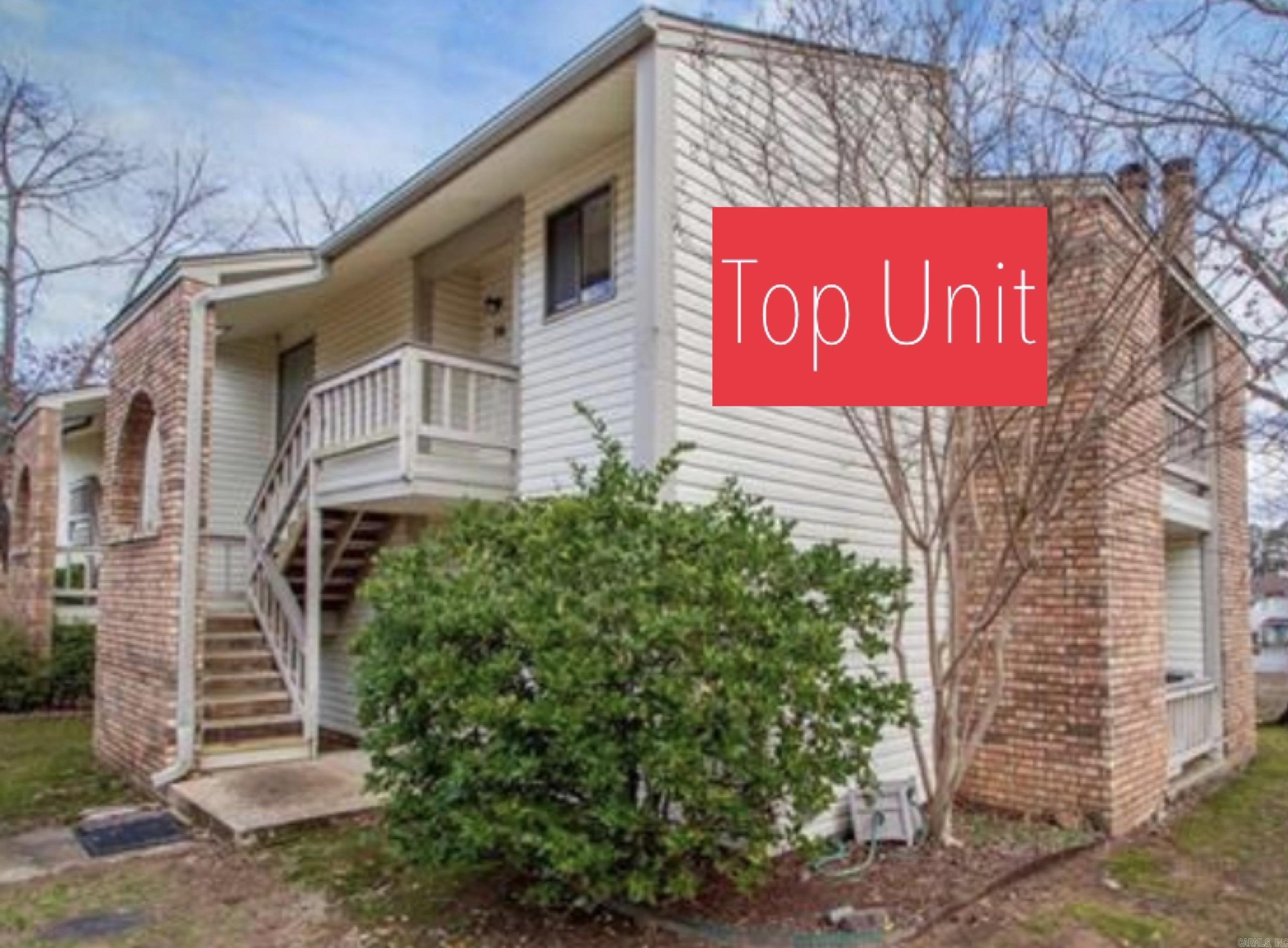 Well maintained second level condo, in a quiet community in Maumelle. This property features an open floor plan, plenty of natural light, 2 private patios, and great storage. All new appliances in the last 24 months. New laminate wood floors and tile throughout. The property is positioned perfectly for easy commuting to Little Rock or Conway, and very close to the amenities that the Maumelle Community Center has to offer. Washer, dryer, and refrigerator to convey.  The exterior and grounds around the property are all maintained by the HOA.See attached Bylaws SEE AGENT REMARKS