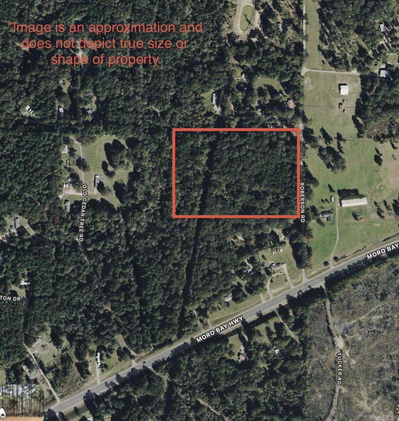 Discover the possibilities with this 16.86-acre wooded tract located just outside the El Dorado city limits on Roberson Road. Whether you’re looking for a private homesite, recreational property, or long-term investment, this acreage offers a peaceful setting with convenient access to Moro Bay Highway and nearby amenities.  The property is heavily wooded, providing privacy and abundant wildlife, making it an excellent location for a custom home, weekend retreat, or future development.  Please note: The property contains existing oil derricks and is subject to a utility easement. Buyers are encouraged to conduct their own due diligence regarding the location and impact of these features on their intended use of the property.  Offered at $60,000, this is an affordable opportunity to own nearly 17 acres in a desirable rural setting just minutes from El Dorado.