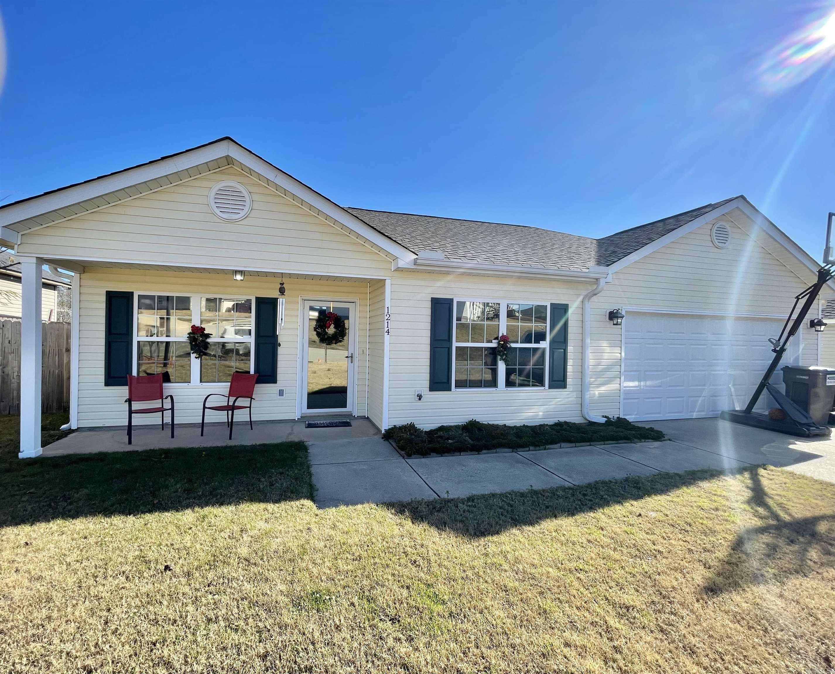**MUST SEE** Schedule your appointment today to come see this beautiful, cozy 4 bedroom/2 bath home. Not far off the interstate, but enough you can’t hear the noise.  New roof 2022, New Garage door 2023, HOA’s is paid thru 2025.