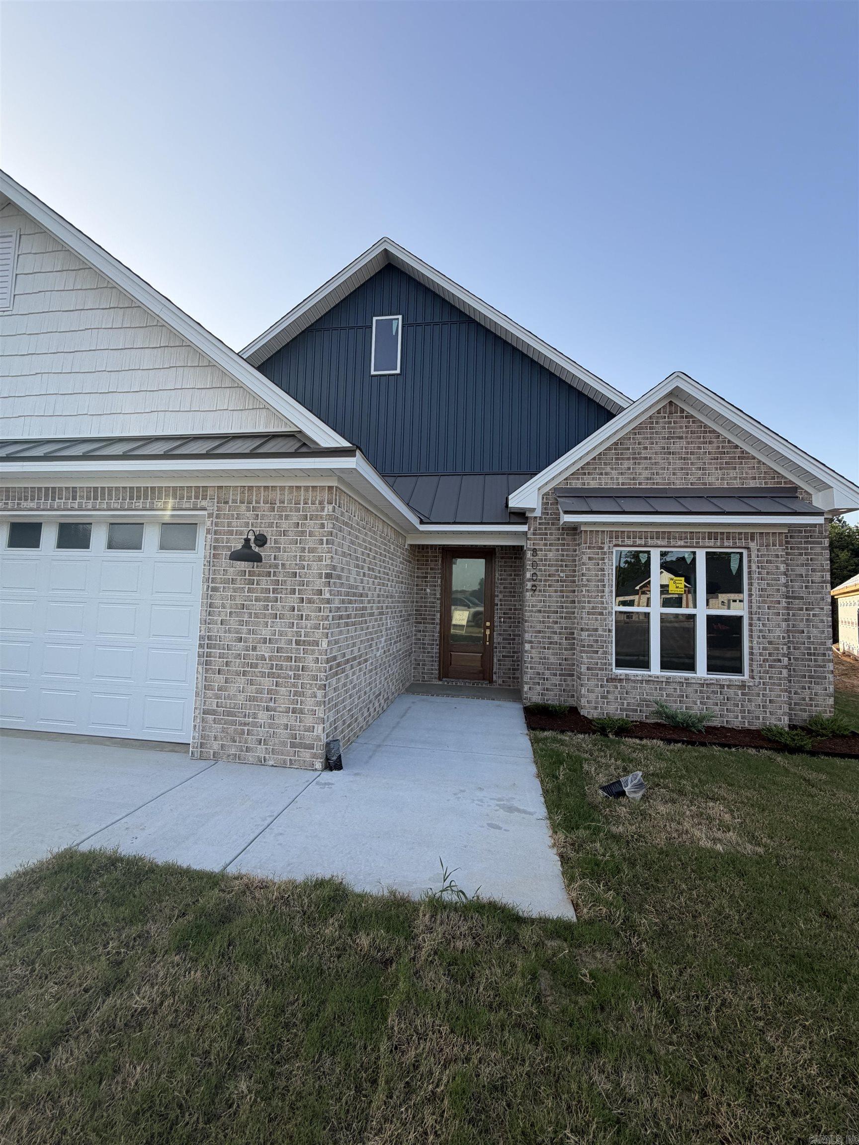 Beautiful new construction home tucked away in a quiet neighborhood in Bryant with easy access to Little Rock for commuting. This home has such a bright and inviting feel with an open layout, gorgeous trim accents, gold fixtures, custom cabinetry, beautiful countertops, and a walk-in pantry. The living room features a cozy gas fireplace and built ins, while the spacious laundry room and extra storage make everyday living easy. You’ll find 4 bedrooms, 2 full bathrooms, and a half bath for added convenience. The primary suite is separate and offers a relaxing retreat with a double vanity, soaker tub, large tiled shower, and plenty of space to unwind. Outside enjoy a nice covered patio and good size yard!