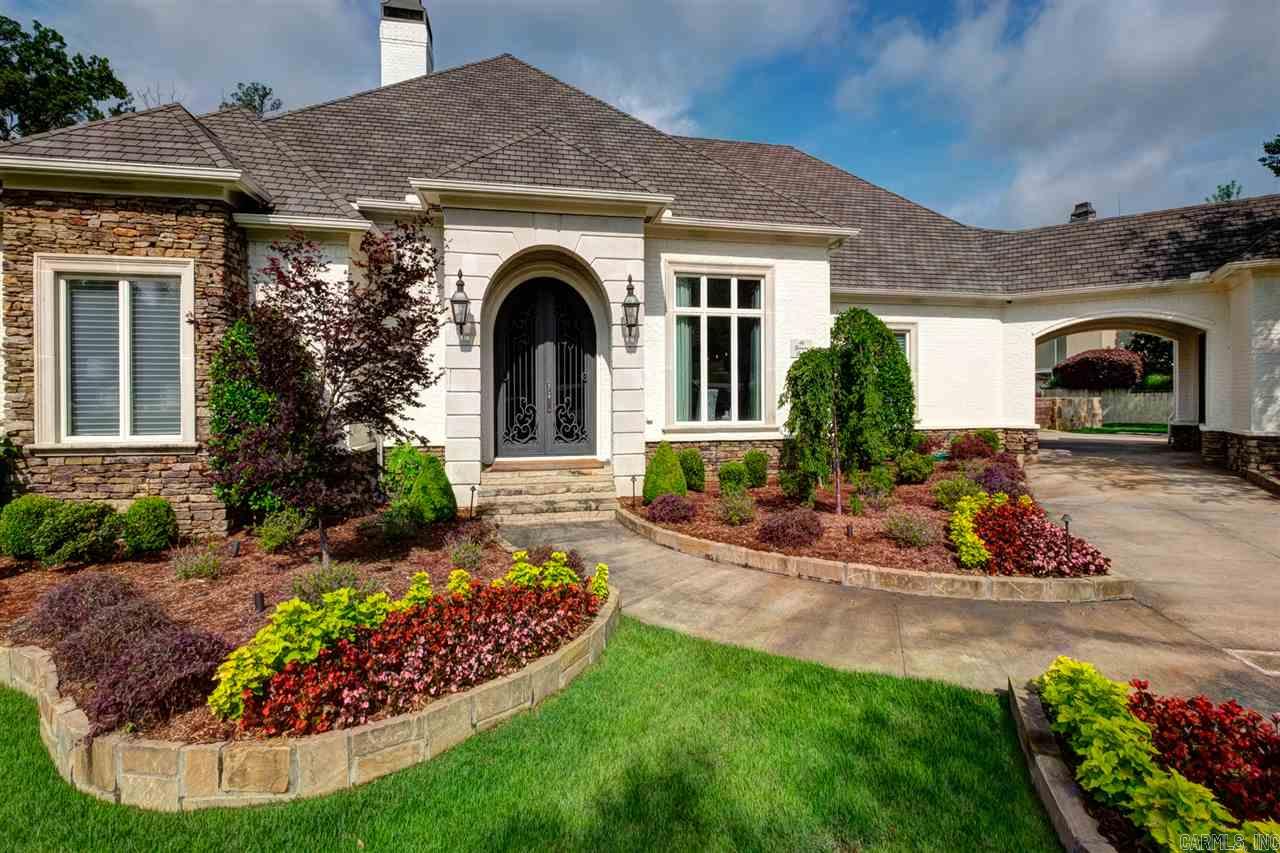 Stunning & Spacious, this impressive 1 Lvl family home w/Golf course view & backyrd oasis was completely remodeled in 2014 w/new HDWD floors & lighting & plumbing fixtures thru out. New ss appl. & huge pantry in kitchen. Wonderful open plan w/tall ceilings as well as formal & semi-formal living areas. Master suite beautifully updated & features new soaker tub. 2 bedrms w/shared bath & guest rm w/full adjacent bath. 322 SF Excer/bonus/sports room incl SF. Pool w/hot tub, covered patio w/ FP, ss grill & frig.