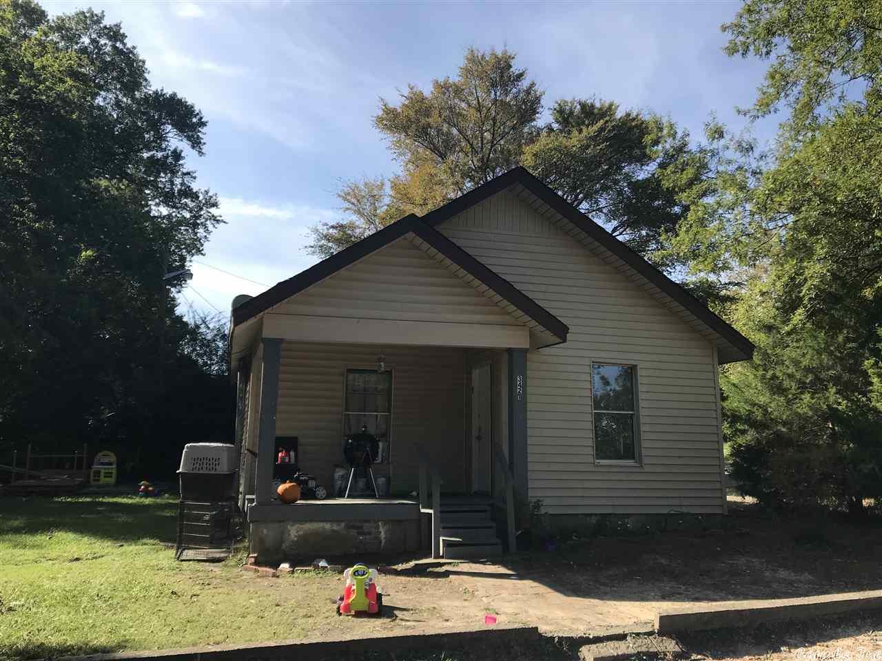 Sits on corner lot, walking distance to Stephens Elementary School. 2 bedroom/1bath, good size mud room. No central heating and air. Sold as is. Tenant occupied.