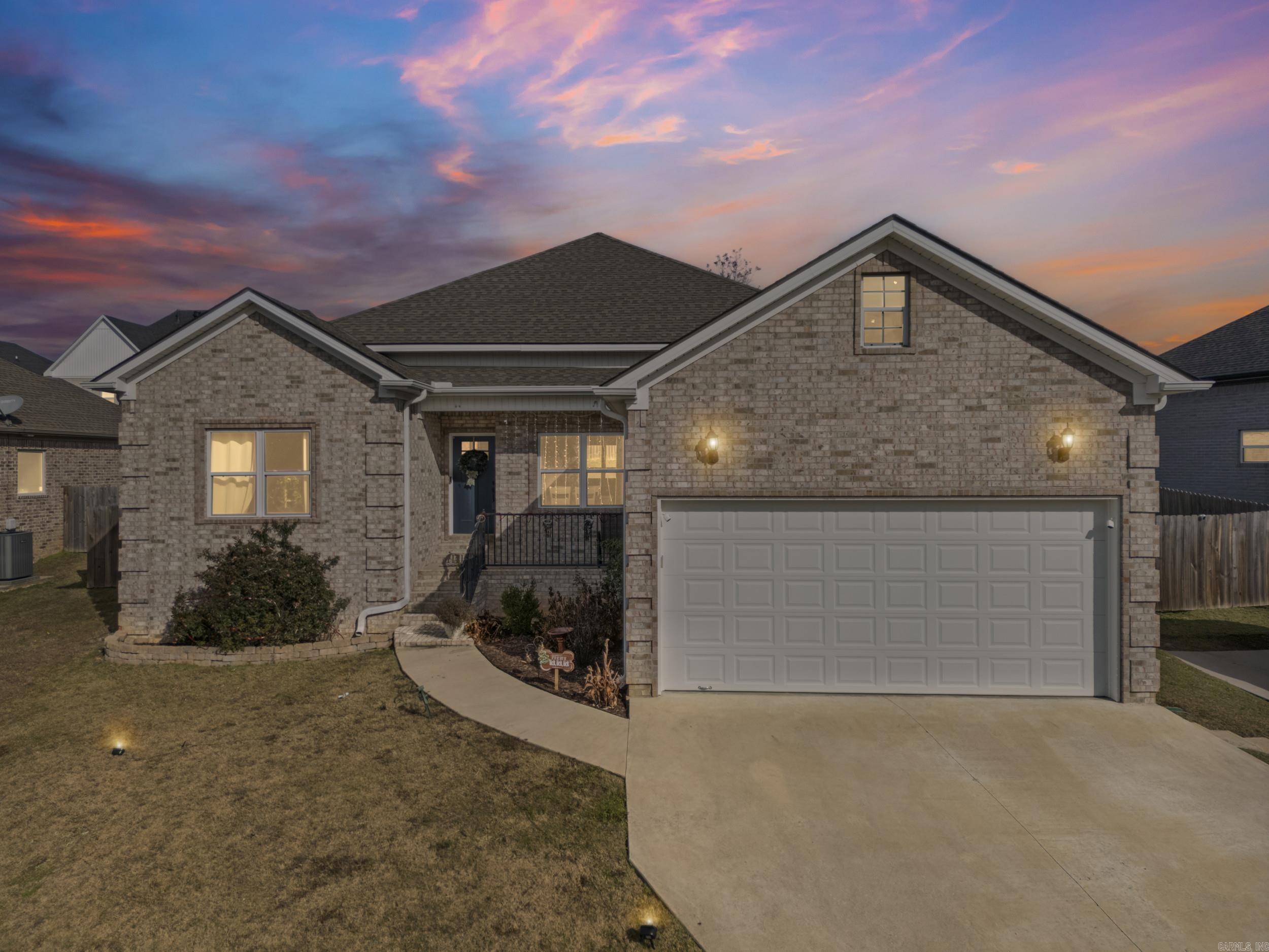 Built in 2021 and meticulously maintained by its original owner, this 4-bedroom, 2-bath home in Sherwood, Arkansas is located in the Creekside addition of Miller’s Crossing, one of the area’s most sough-after neighborhoods. Designed with functionality in mind, the split floor plan places the primary suite on one side of the home, with three additional bedrooms and a full bath on the opposite side.  The open-concept living, kitchen, and dining areas feature soaring 13-foot ceilings and abundant natural light, creating a bright and spacious atmosphere. The kitchen is finished with quartz countertops, ample cabinetry, and a layout ideal for both everyday living and entertaining. Oversized walk-in closets throughout the home provide excellent storage.  Exterior highlights include a spacious backyard, a two-car garage, and an additional parking pad for added convenience. The location offers easy access to shopping, dining, coffee spots, medical facilities, and major commuting routes, with a newly constructed fire station nearby.    ***Sellers are motivated, all offers will be reviewed and considered***  Some images are AI generated for visual representation.