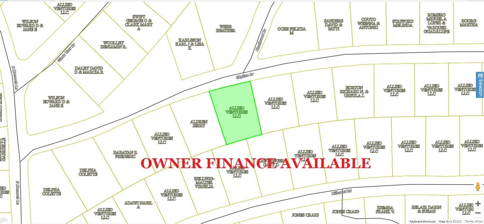 Owner-finance or cash. Area has water tap-in available, septic needed, propane needed, power available and great area amenities. Great for cabins & Airbnb investors. Simple owner-finance terms. Owner/Agent. Discount for purchasing 10 or more lots.  Parcel# 800-05680-000