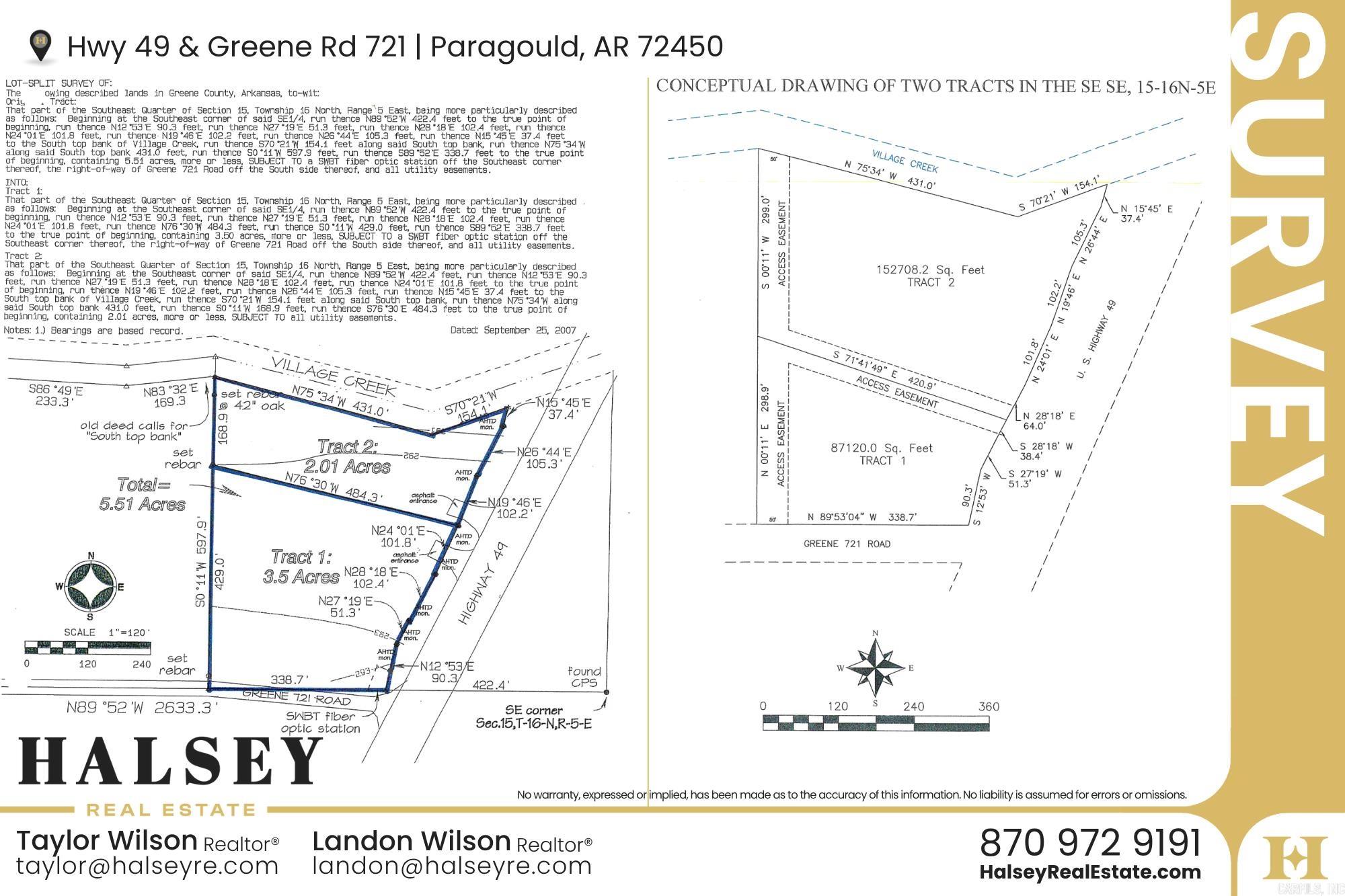 Not in Subdivision - Commercial Sale