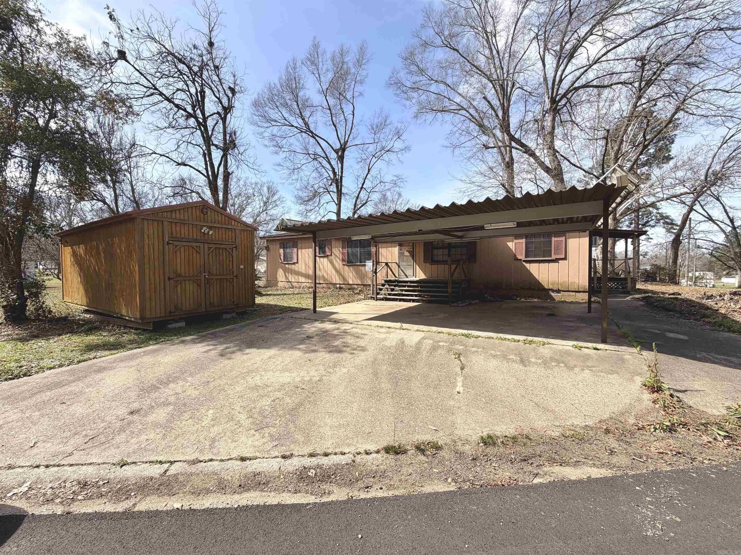 Welcome to 110 Peach Street in Junction City! This 3-bedroom, 2-bath home offers flexible space that could easily serve as a 4th bedroom, office, or bonus room to fit your needs. Inside, you’ll find a comfortable eat-in kitchen and a spacious laundry/utility room with plenty of room for storage and organization.  Situated on a corner lot, the property provides extra yard space and added curb appeal. Enjoy relaxing evenings on the covered back porch, perfect for unwinding or entertaining guests. A large shed in the yard offers additional storage for tools, equipment, or hobbies.  This home combines functionality, space, and value all in one. Don’t miss your opportunity to make it yours!