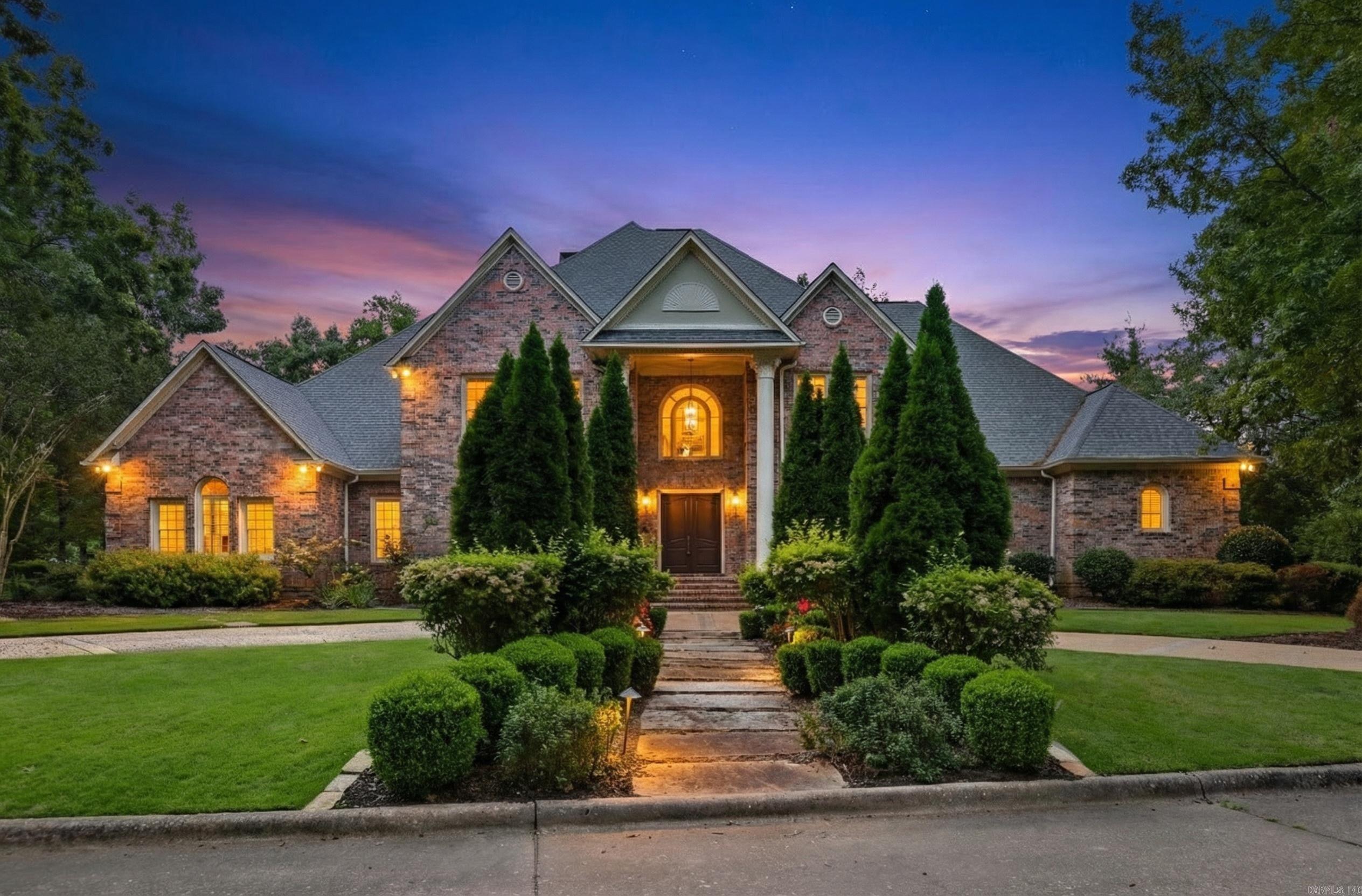Step into luxury in the heart of Chenal Valley with this grand residence featuring 5 bedrooms, 6 full baths, and 1 half bath across approximately 8,000 sq ft of exquisitely designed living space.  From the moment you arrive, you'll appreciate the impeccable curb appeal, mature landscaping, and architectural elegance. Inside, discover expansive formal and informal living areas, a gourmet kitchen with high-end appliances, multiple entertaining wings, a private master suite retreat, and secondary suites with en-suite baths. Thoughtful design ensures privacy, flow, and functionality throughout.  Set within the highly desirable Chenal Valley corridor, this home benefits from proximity to elite amenities like the Chenal Country Club with its championship golf courses, the upscale Promenade at Chenal offering shopping, dining, and entertainment, and the scenic Wildwood Park for the Arts, known for its gardens, trails, and cultural events. The Chenal community is renowned for its prestige, accessibility via Chenal Parkway, and close proximity to West Little Rock’s best schools, dining, and business districts.