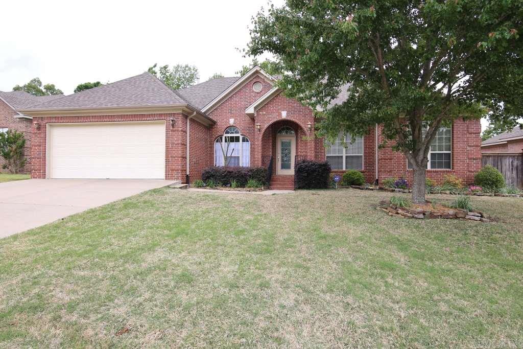 Impeccable all brick home in desirable Gap Creek neighborhood.  This one has a lot of custom features throughout such as detailed moldings, tray ceilings, and tons of storage.  Open eat in kitchen with granite, ss appliances, 2 pantries, & breakfast bar.  Living room with gas fireplace & surround sound speakers.  Split bedroom plan with large master, master bath has his/her walk in closets, tub, shower, & dbl vanity.  Great closet space in other 3 bedrooms.  Covered patio & fully fenced yard.