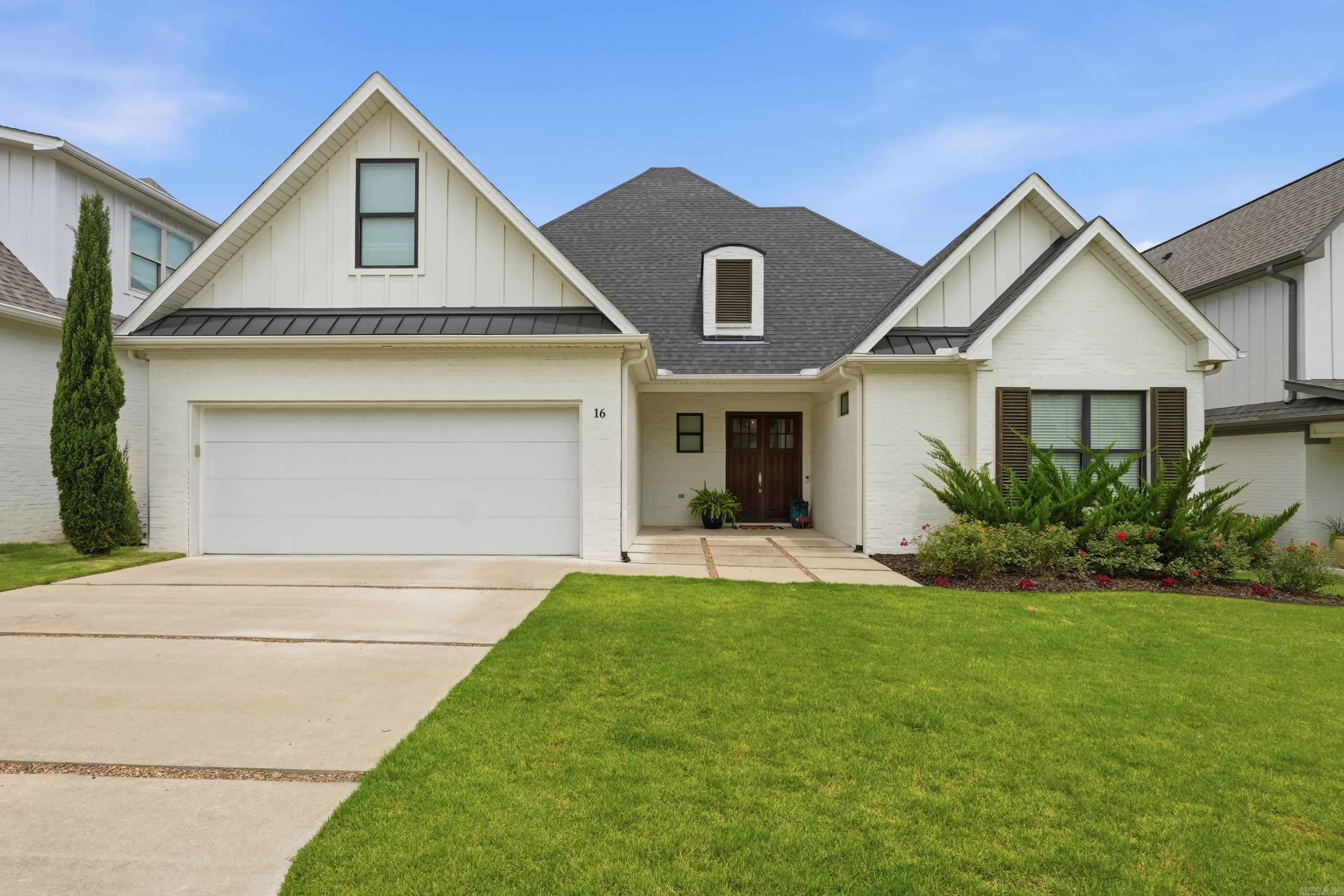 Beautiful 2020 home in the highly desirable Belles Fleurs neighborhood, just a few blocks from Don Robert's Elementary! This open floor plan offers 4 bed/3.5 baths as well as an office that could easily serve as a 5th bedroom. Downstairs, the spacious primary suite features a large walk-in shower, soaking tub, double vanity, and oversized walk-in closet. 2 additional bedrooms, a full bath, 1/2 bath and office are also conveniently located downstairs. Upstairs, you'll find a large bedroom with a full bath, perfect for a guest suite, bonus room, playroom or media room. The open-concept kitchen is ideal for entertaining and features a gas range, large island with breakfast bar seating, and plenty of workspace. Additional highlights include sprinkler system, a partially covered patio, and a laundry room with sink. Conveniently located near schools, shopping, dining and all that West Little Rock has to offer. Don't miss your opportunity to own this beautiful home in one of Little Rock's most sought-after neighborhoods. Schedule your private showing today.