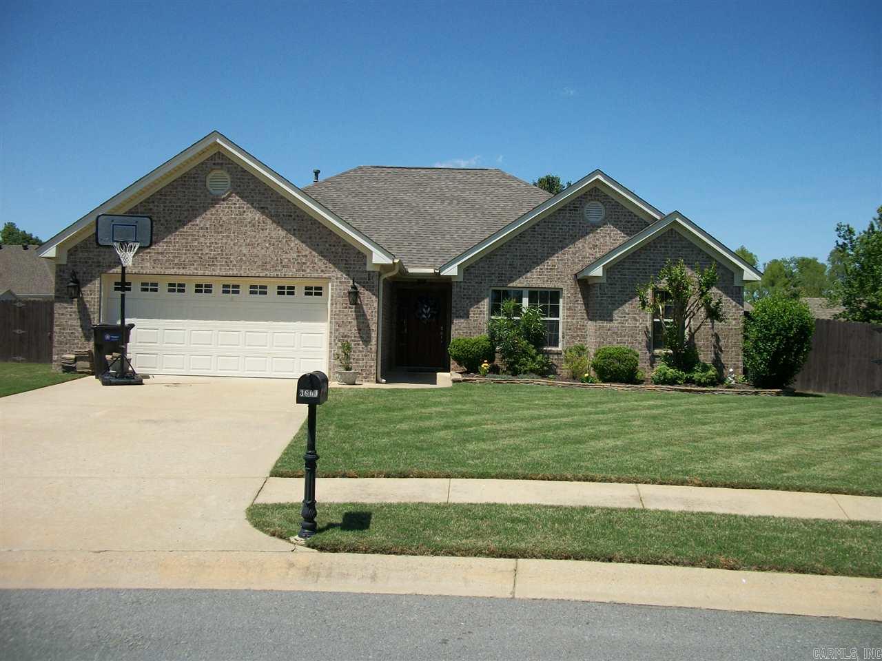 **Wow**Exceptionally maintained one-owner home**Large privacy fenced back yard at end of cul-de-sac**Living room features gas log fireplace and hardwood floors**Kitchen/dining area has tile floors and lots of cabinet space**Nice size master suite with walk-in closet, jetted tub and separate shower**Split bedroom plan**Covered back patio**Wonderful landscaping and manicured front and rear lawn**New roof April 2016**Great neighborhood convenient to shopping and dining**BRYANT SCHOOLS**