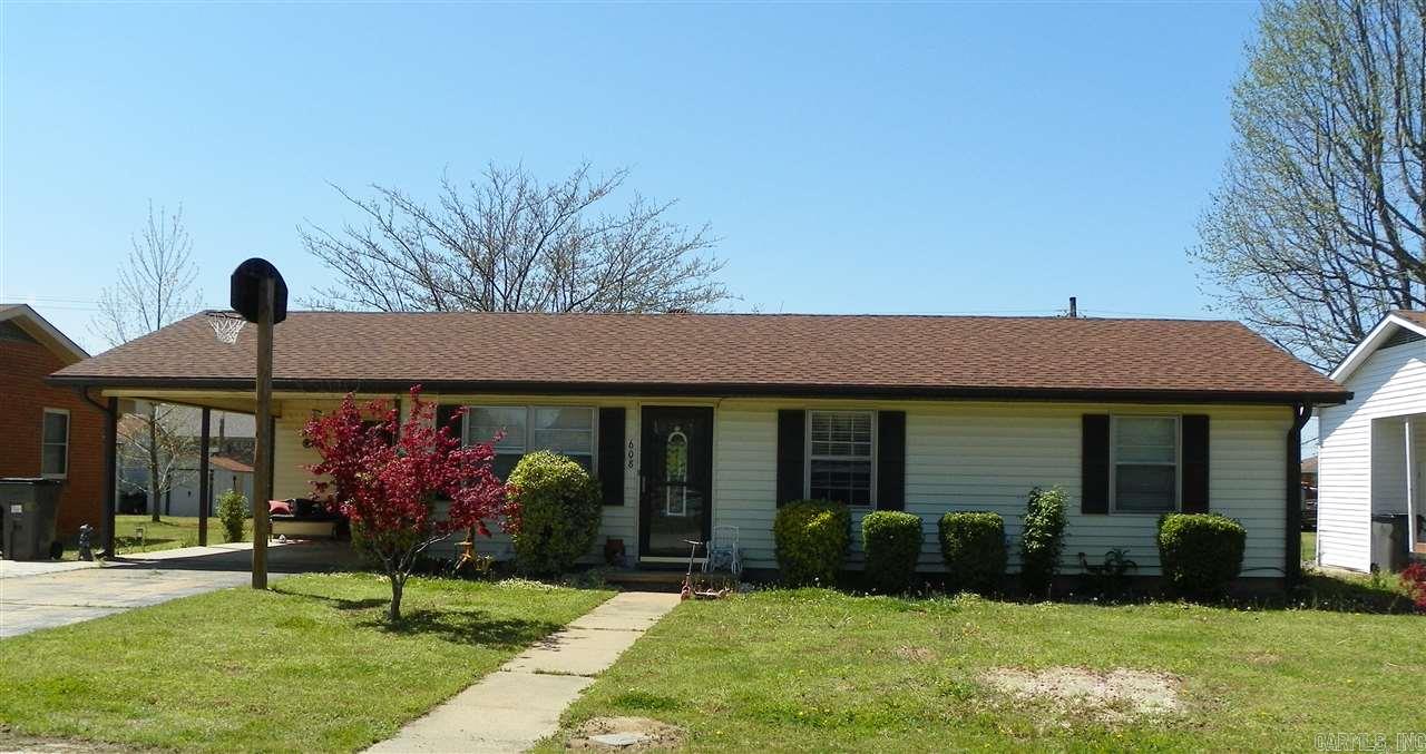 Wonderful 3 bedroom 1 bath home with fenced yard in a quiet area. Seller says you cant get better neighbors! Handscraped hardwood flooring. Newer roof and CHA is approx. 11 yrs old. Eat in kitchen will include stove, dishwasher and refrigerator. Out back you will find an above ground pool with deck and a swing set that is negotiable. Call today!! AGENTS SEE REMARKS