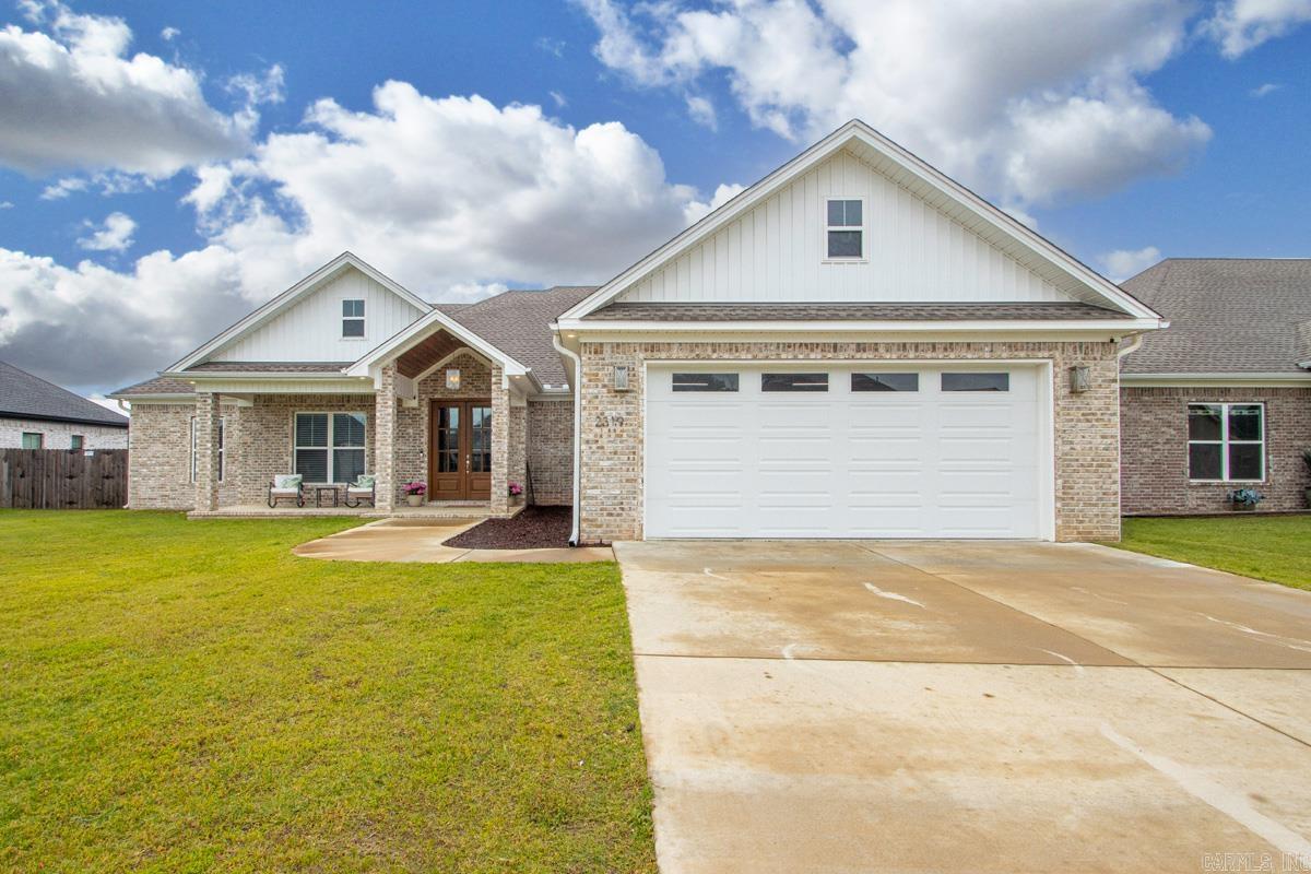 Welcome to 2319 Pleasant Cove Dr. in Ivy Place. This beautifully designed 4-bedroom, 2.5-bath home blends modern convenience with thoughtful details throughout. The open-concept kitchen is a standout, featuring an oversized granite island, eat-in kitchen, large walk-in pantry, all GE appliances, a gas cooktop with pot filler, and smart-enabled oven and microwave (and garage) with Bluetooth and Wi-Fi connectivity.  The living area offers a cozy gas fireplace. The spacious primary suite is a true retreat, showcasing decorative ceiling beams, a luxurious bath, a separate soaking tub, walk-in shower, dual vanities, and a walk-in closet with built-ins.  Additional highlights include a large laundry room, convenient mudroom area, pocket doors, and Ethernet connections to both the garage and front bedroom, and a new tankless water heater (2026).  Outdoor living is inviting with a large covered front porch and large covered back patio. Added features: fully fenced, guttering, and easy attic access via a staircase in garage. See document with standout features and highlights.