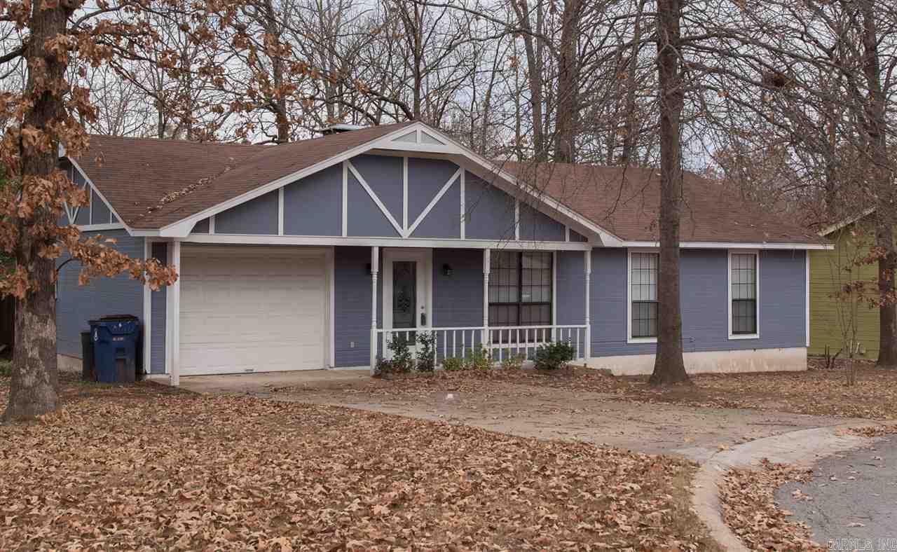 Nice one level Home sitting in a quiet cul-de-sac. Newer paint in side & out. Gas log  Fireplace & pretty Ceiling Beams in Living Room. Kitchen with Granite Counter Tops & BackSplash,  Laminate Floors, Large Pantry. Bedrooms have carpet. Master Bedroom has Vaulted Ceiling Beams & Walk-in-Closet. Small Back Deck. 1 Car Garage. Washer, Dryer, Fridge Stay.