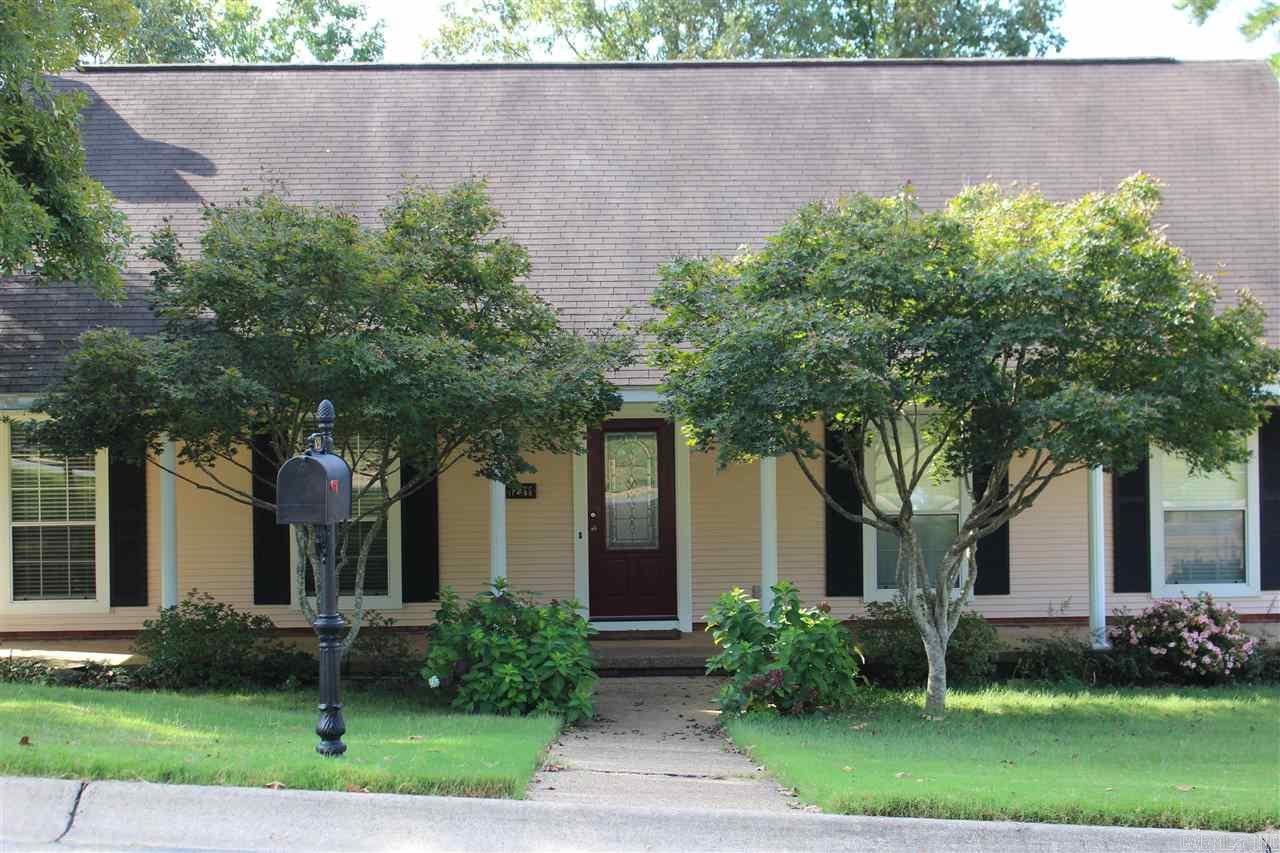 All one level with spacious rooms and lots of hardwoods. Granite counters in kitchen and large Dining area. Master has a Large enclosed shower and dbl vanities. Side entry garage. Deck in back over looks a coy pond! New roof is coming next week. Some new interior paint! Landscaping in front yard is outstanding. Seller will take some of the coy fish with them! Property has not been measured! Sf is strictly approx.! Don't quote as exact. Please remove shoes when showing ( Hardwoods )