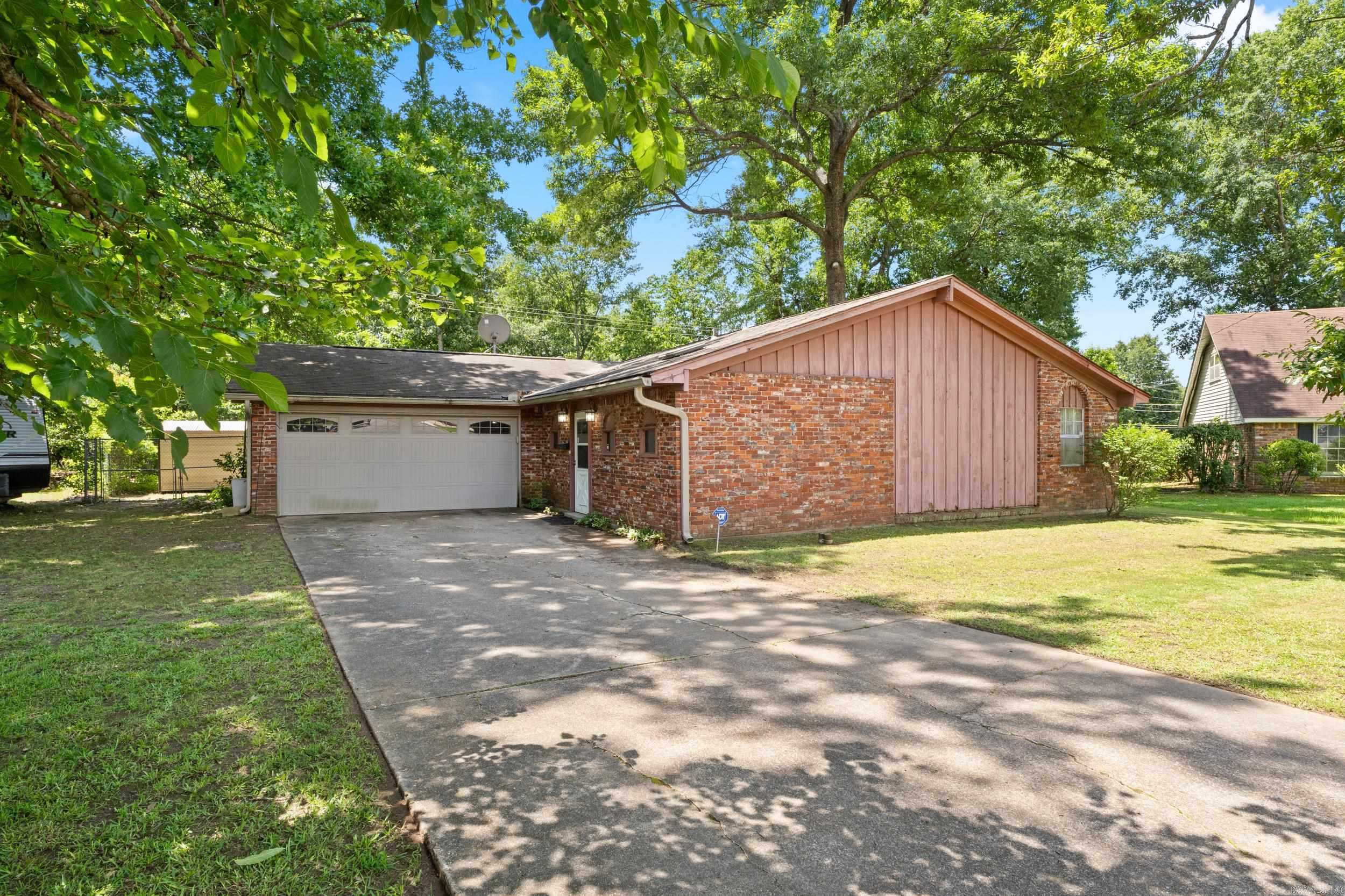 Nice home in cul-de-sac  All furniture and appliances to convey except a few personal items. New flooring except in bedrooms, new paint, new tub in hall bathroom. Wood burning fireplace with insert. Clark Storage building in backyard to convey. Covered patio in backyard.