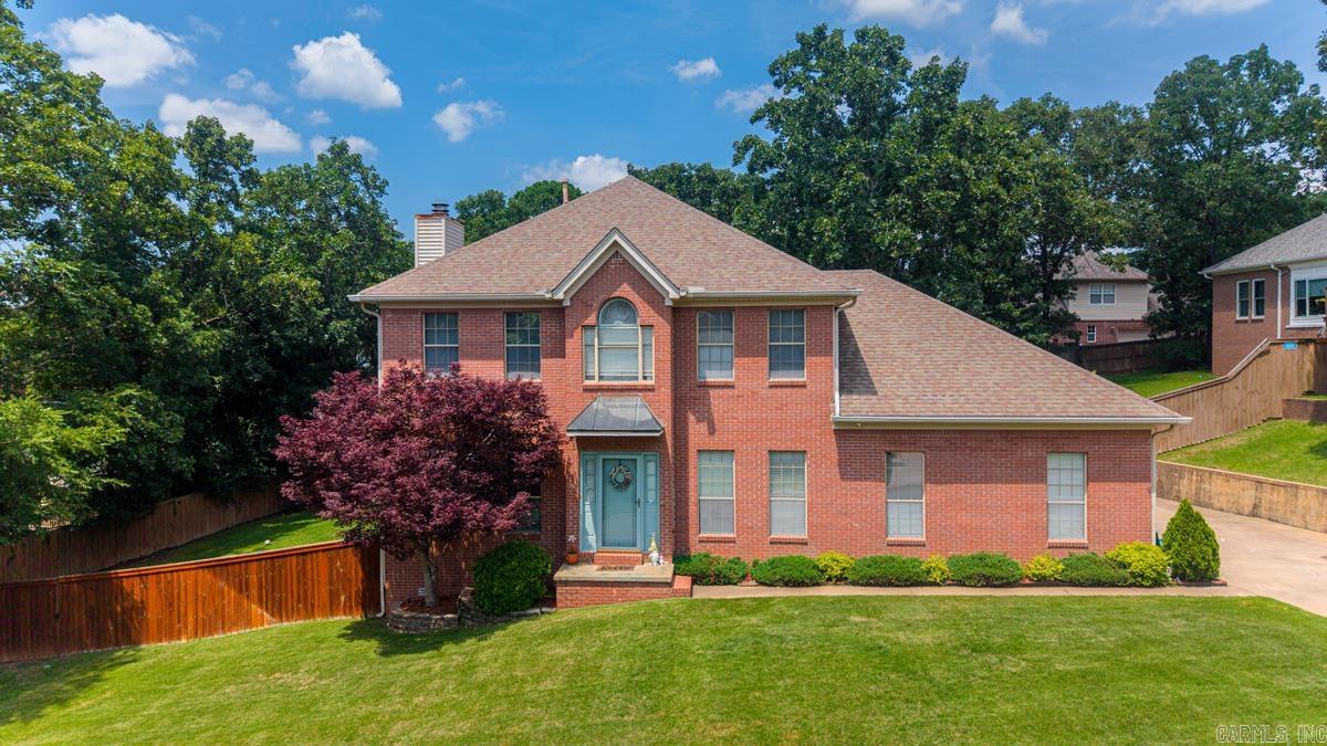 Open house 6/7 Sun 2-4pm.  Fabulous home located in the highly desirable Don Roberts and Pinnacle View school district! Lots of room to roam in this amazing backyard with fire pit & playground!  The main level features a welcoming dining area that flows seamlessly into the updated kitchen featuring granite countertops, stylish backsplash, recessed lighting, and new appliances. A large great room with a cozy fireplace serves as the heart of the home, while the sunroom provides additional living space perfect for enjoying views of the expansive backyard. The main floor also includes a private office, convenient laundry room, and half bath.  The primary suite along with three additional bedrooms with walk-in closets and a full hall bathroom are located upstairs.  Residents enjoy access to a private neighborhood park and nature preserve offering hiking trails, kayak/canoe access, fishing, and abundant wildlife. See agent remarks.