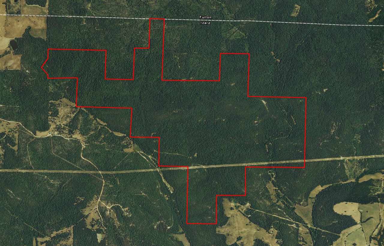 1068 acres +/- of timberland in NW Izard county, Arkansas.