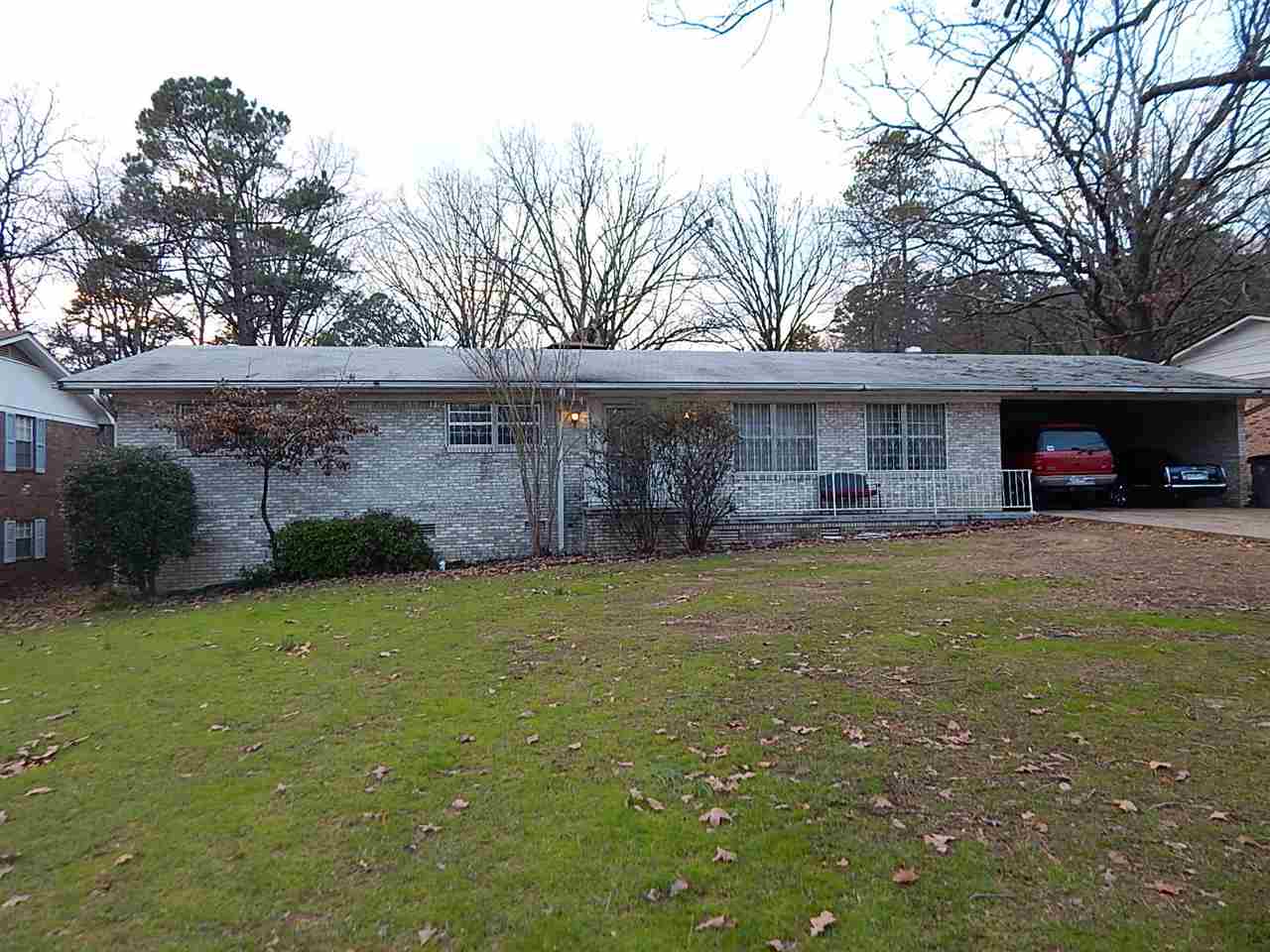 Single level brick home features an almost new HVAC, formal living room, den that opens to the kitchen, fireplace and nice size bedrooms and baths.  Exterior features a 2-car carport & fenced back yard.  Rents for $750/mo.
