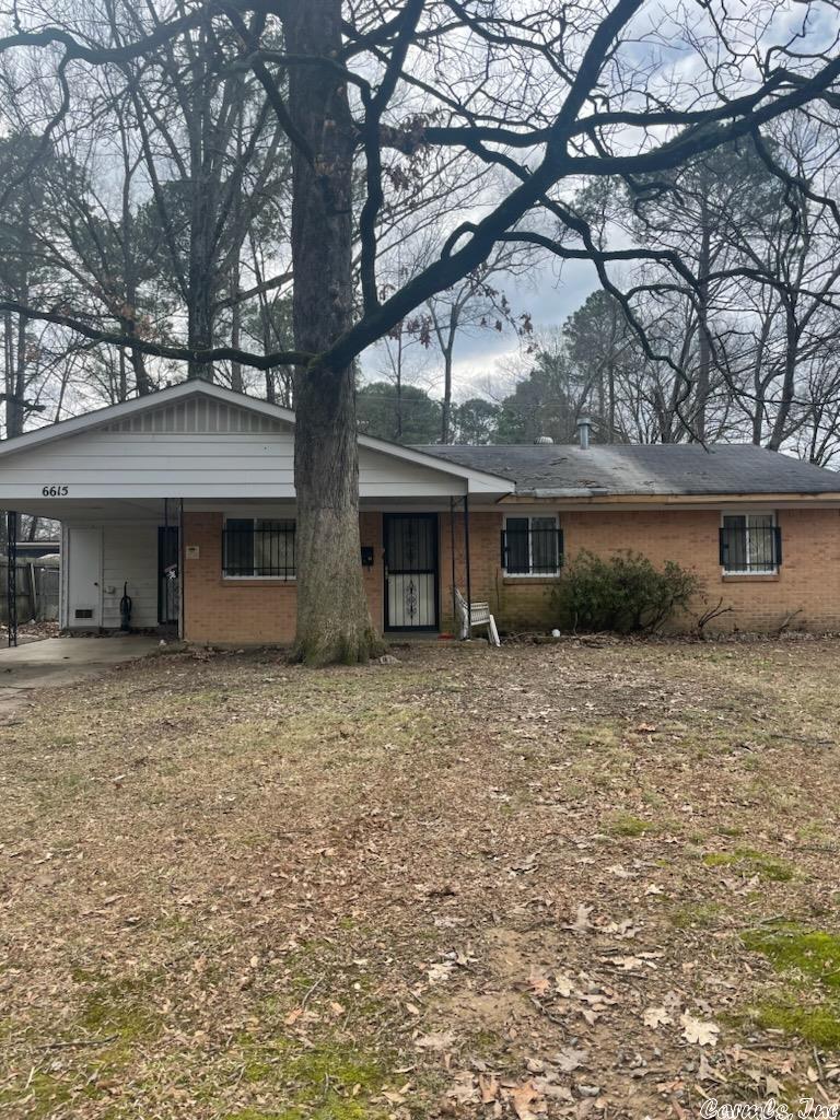 Investors, check it out! Three beds, 1.5 baths. Fenced yard. One car covered parking. Square footage approximate, measure for accuracy. Home being sold AS-IS